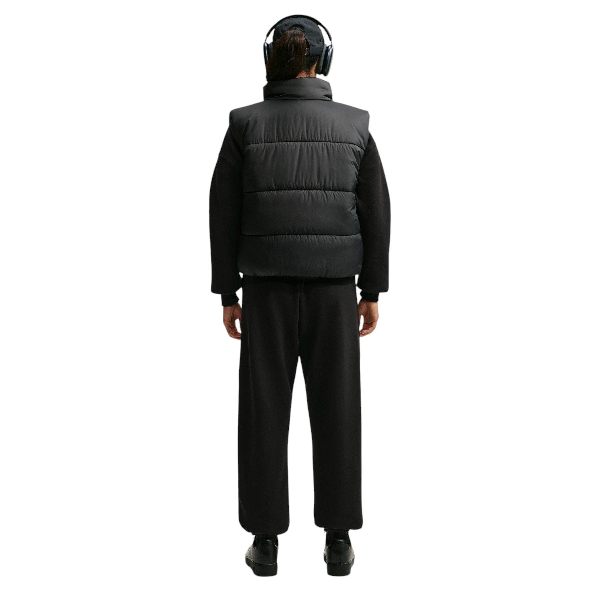 Nike Women's Studio Fleece Medium Weight HR Oversized Cuffed Pants - Black - BLACK Thumbnail View 6