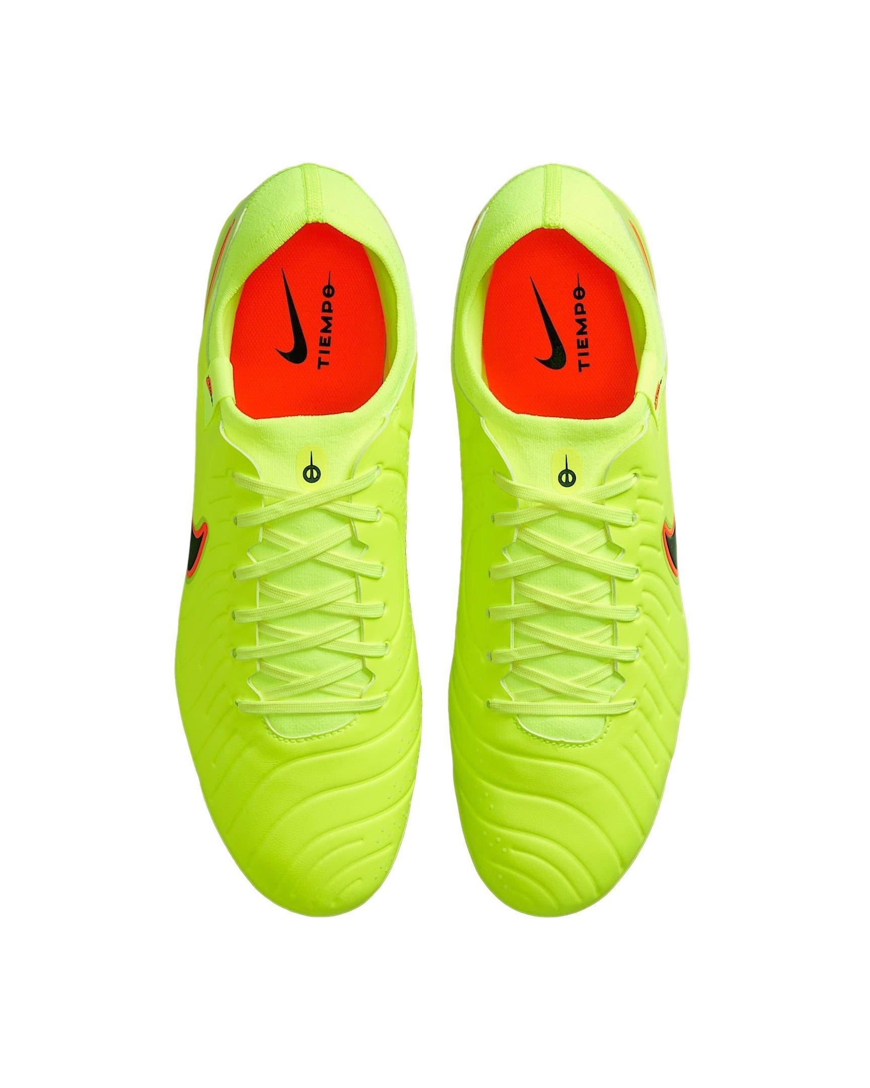 Nike Tiempo Legend 10 Pro FG "Volt/Black" Men's Soccer Cleat - VOLT/BLACK Thumbnail View 4