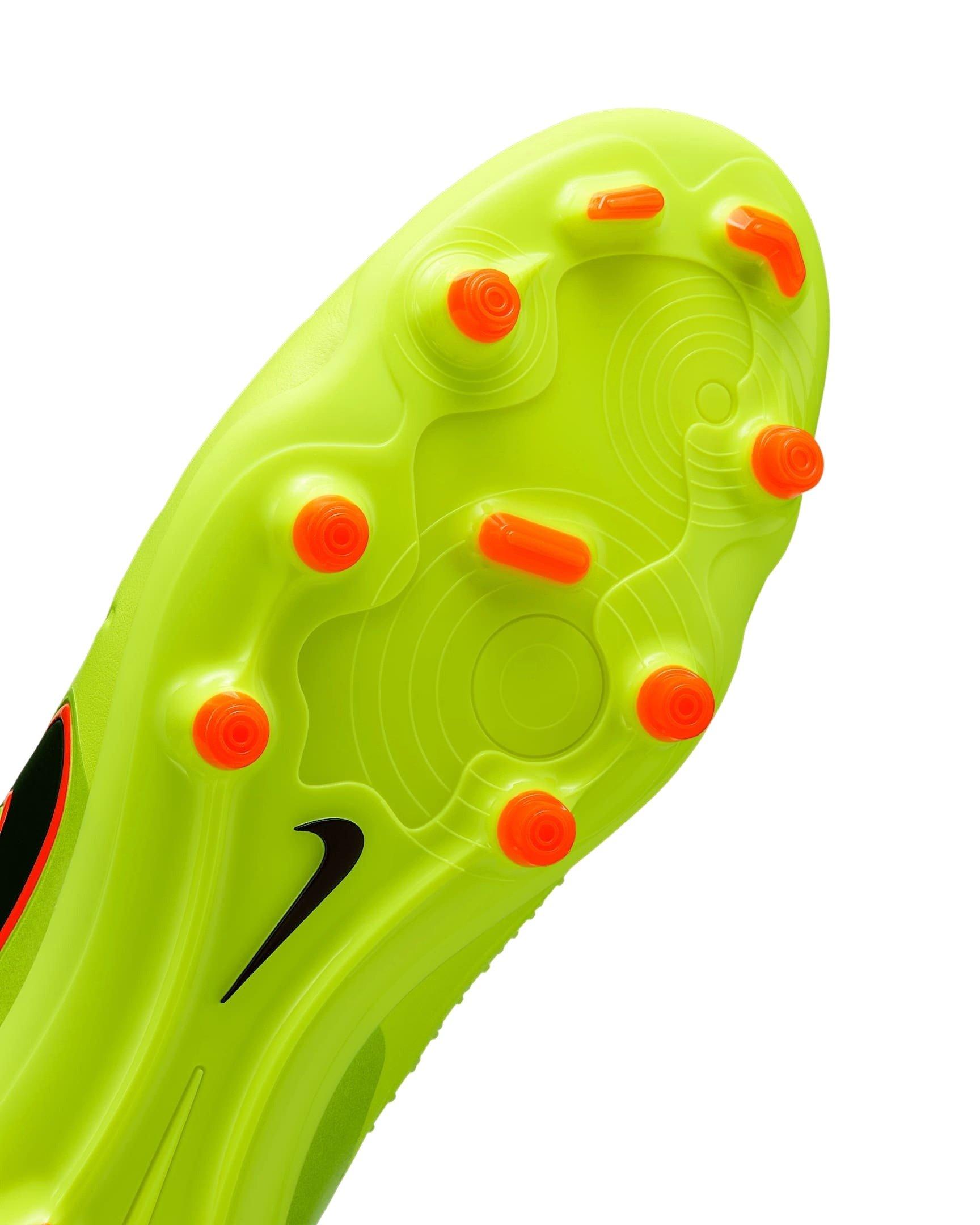 Nike Tiempo Legend 10 Pro FG "Volt/Black" Men's Soccer Cleat - VOLT/BLACK Thumbnail View 7
