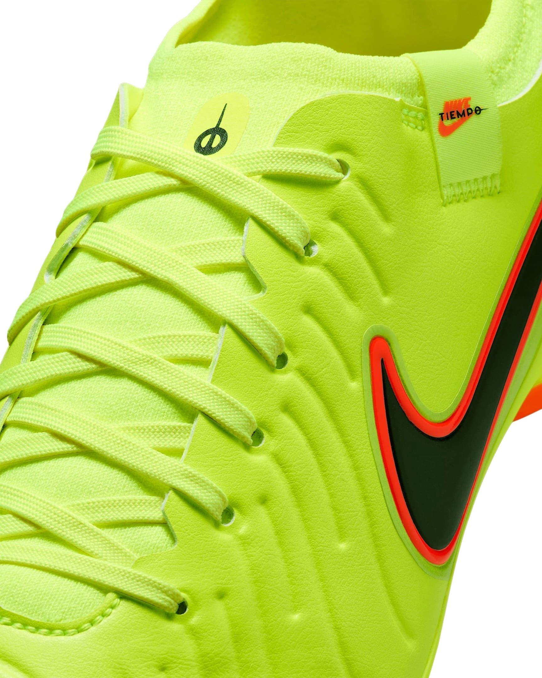 Nike Tiempo Legend 10 Pro FG "Volt/Black" Men's Soccer Cleat - VOLT/BLACK Thumbnail View 8