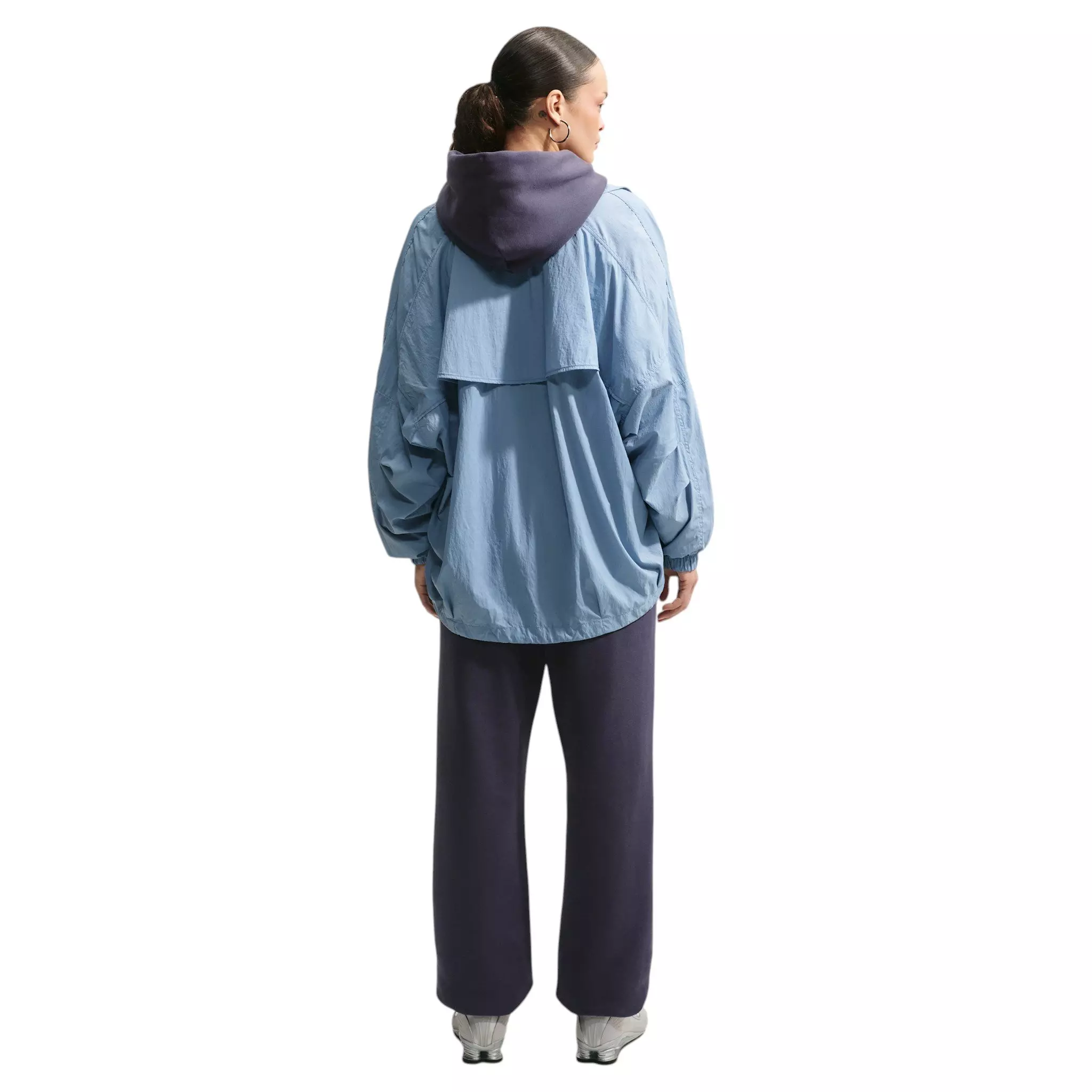 Nike Women's Studio Fleece Medium Weight HR Oversized Cuffed Trousers - Grey - GREY