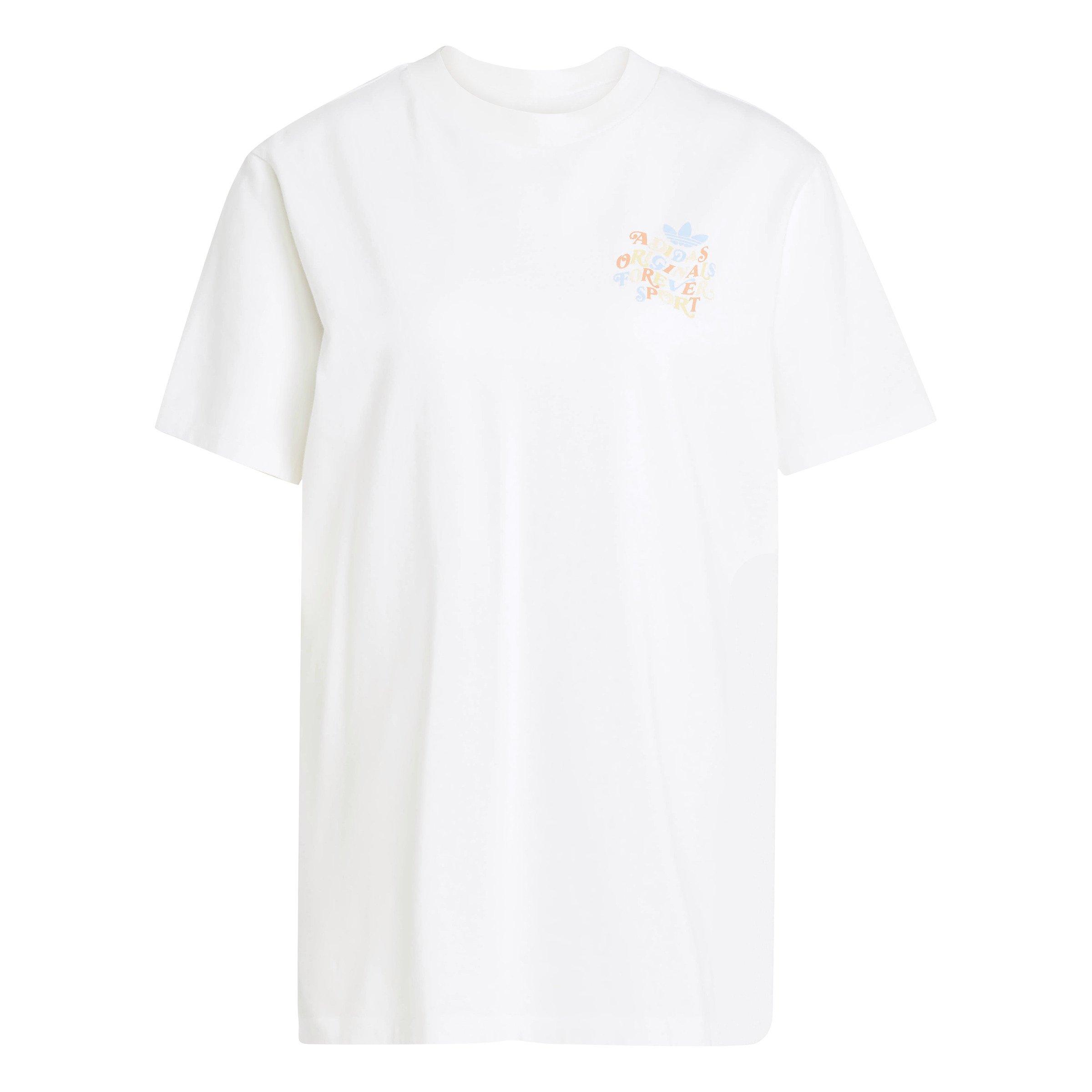 adidas Originals Women's Trefoil Series Forever Originals Loose T-Shirt -White - WHITE Thumbnail View 6