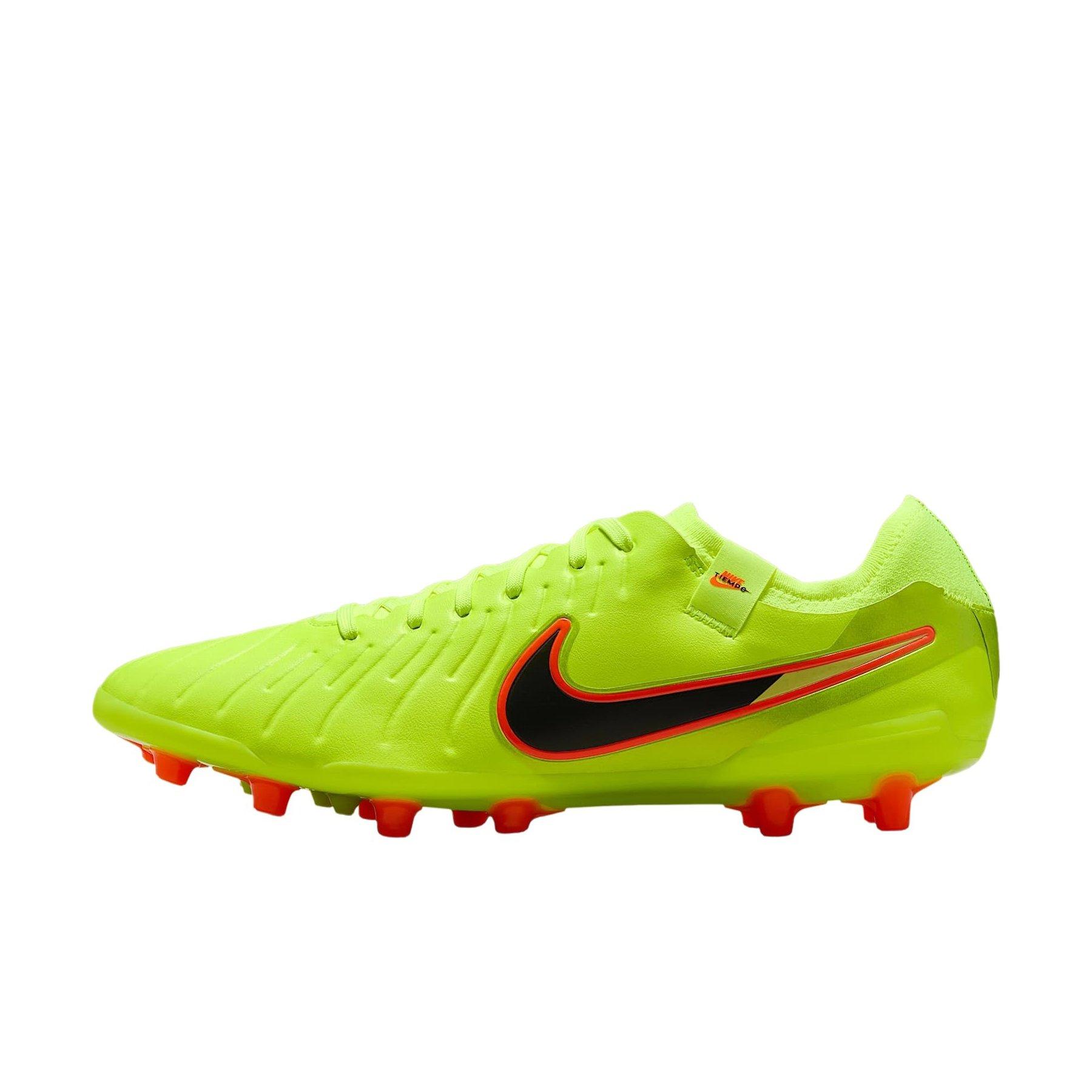 Nike Tiempo Legend 10 Pro AG "Volt/Black" Men's Soccer Cleat - VOLT/BLACK Thumbnail View 2