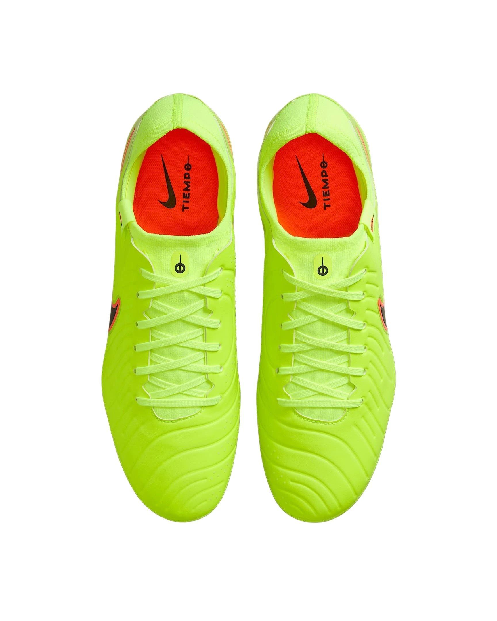 Nike Tiempo Legend 10 Pro AG "Volt/Black" Men's Soccer Cleat - VOLT/BLACK Thumbnail View 4