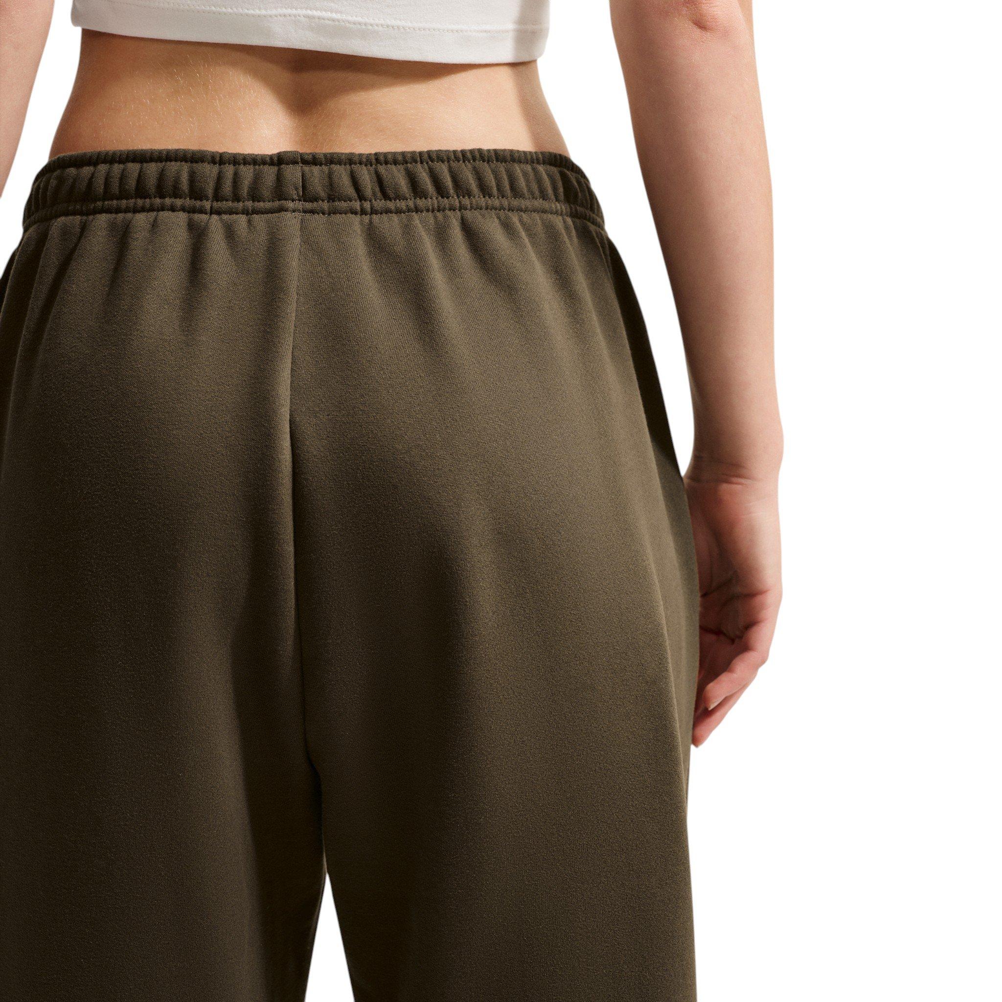 Nike Women's Studio Fleece Medium Weight HR Oversized Cuffed Trousers - Brown - BROWN