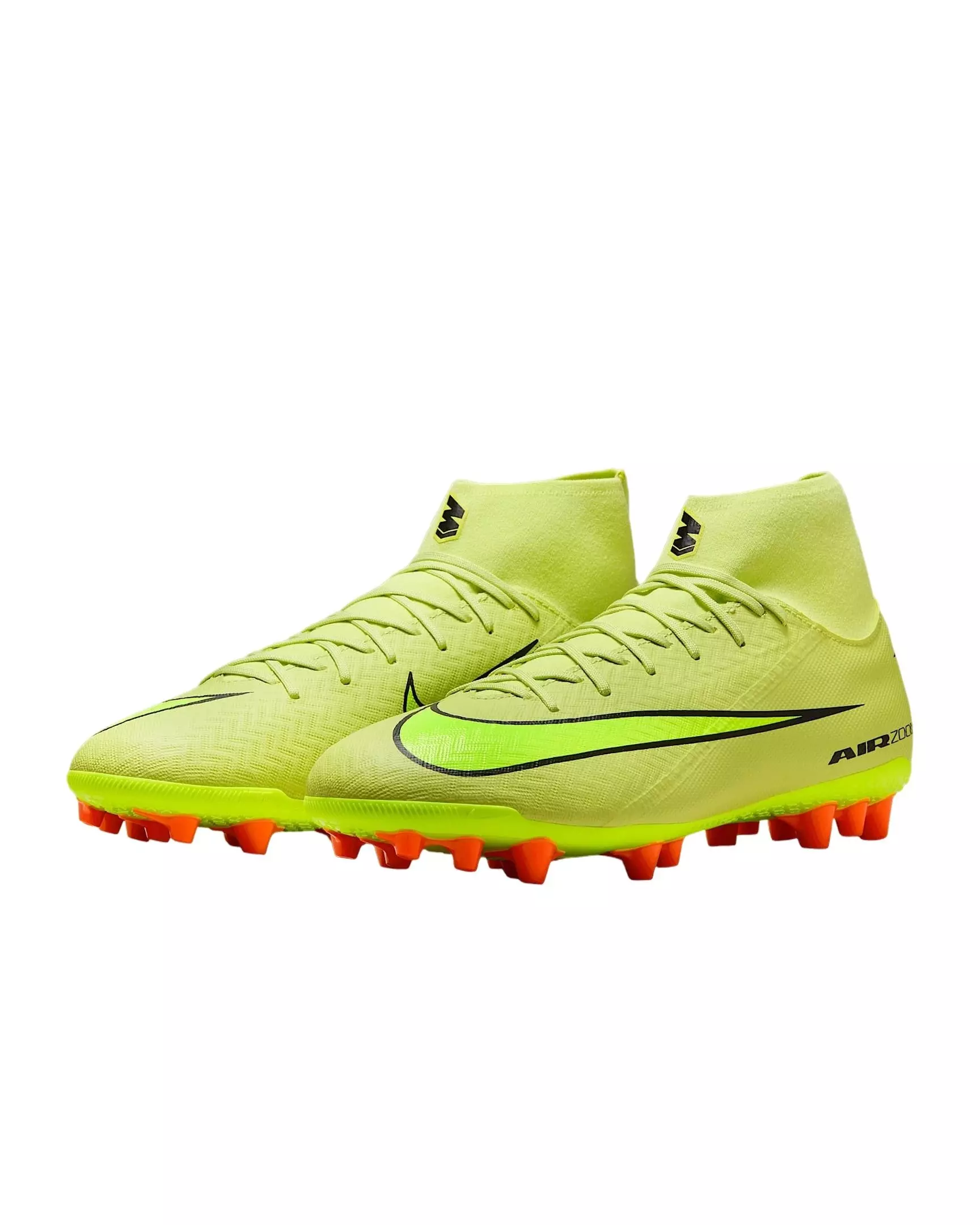 Nike Mercurial Superfly 10 Academy AG "Limelight/Hyper Crimson/Volt" Men's Soccer Cleat - LIMELIGHT/CRIMSON/VOLT