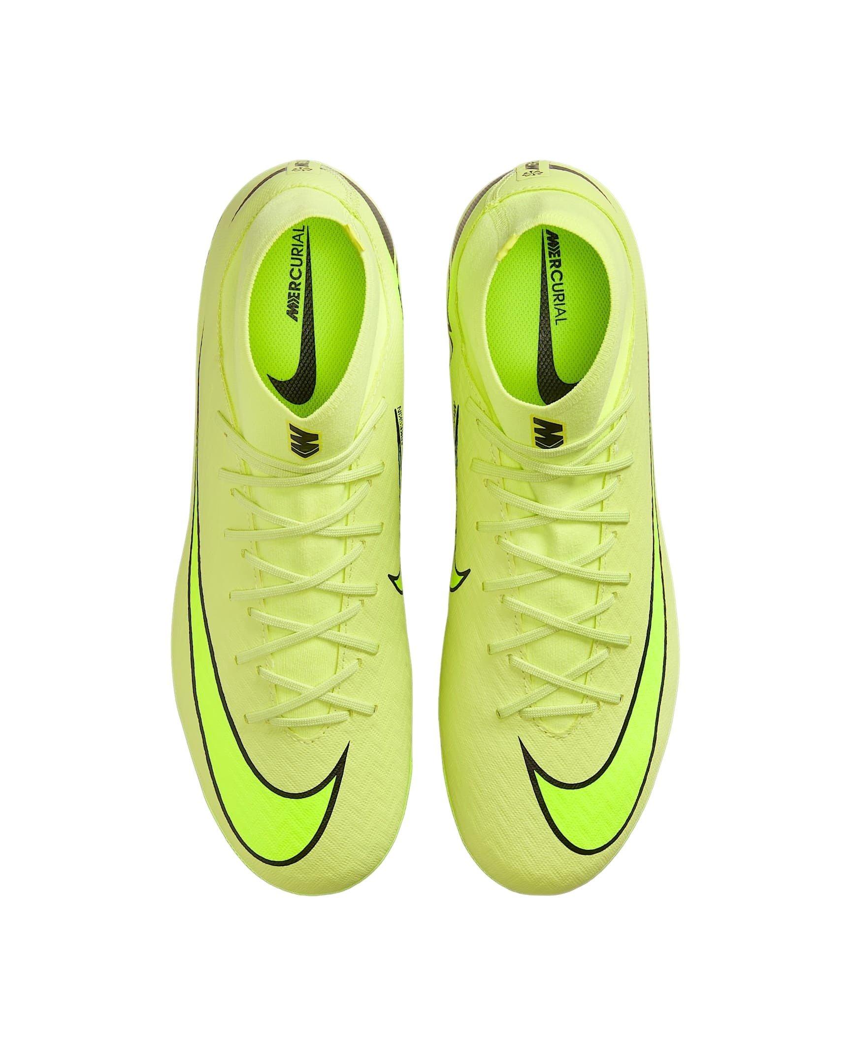 Nike Mercurial Superfly 10 Academy AG "Limelight/Hyper Crimson/Volt" Men's Soccer Cleat - LIMELIGHT/CRIMSON/VOLT Thumbnail View 4