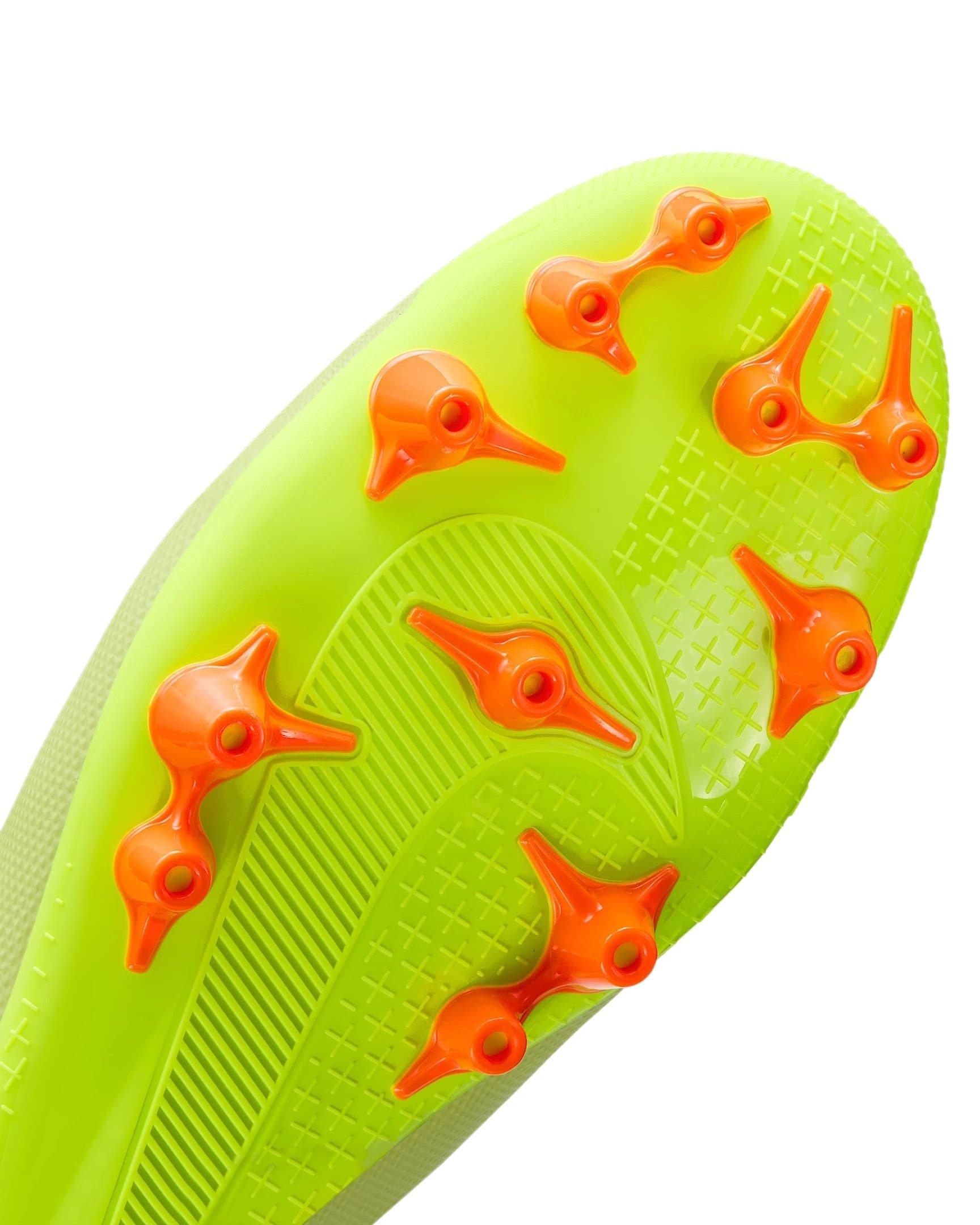 Nike Mercurial Superfly 10 Academy AG "Limelight/Hyper Crimson/Volt" Men's Soccer Cleat - LIMELIGHT/CRIMSON/VOLT Thumbnail View 7
