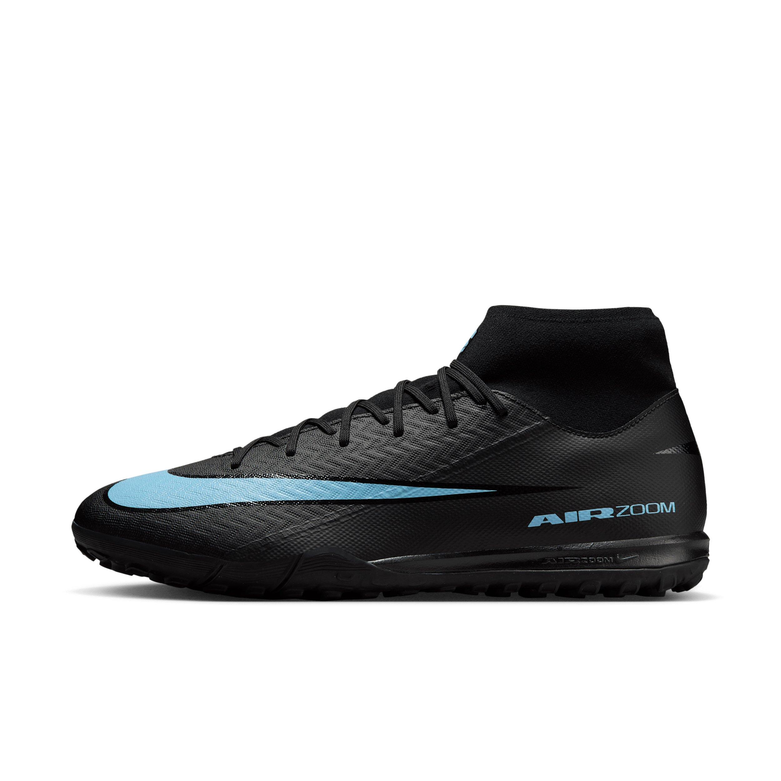 Nike Mercurial Superfly 10 Academy Turf "Black/Ice Blue" Men's Soccer Shoe - BLACK/BLUE Thumbnail View 2