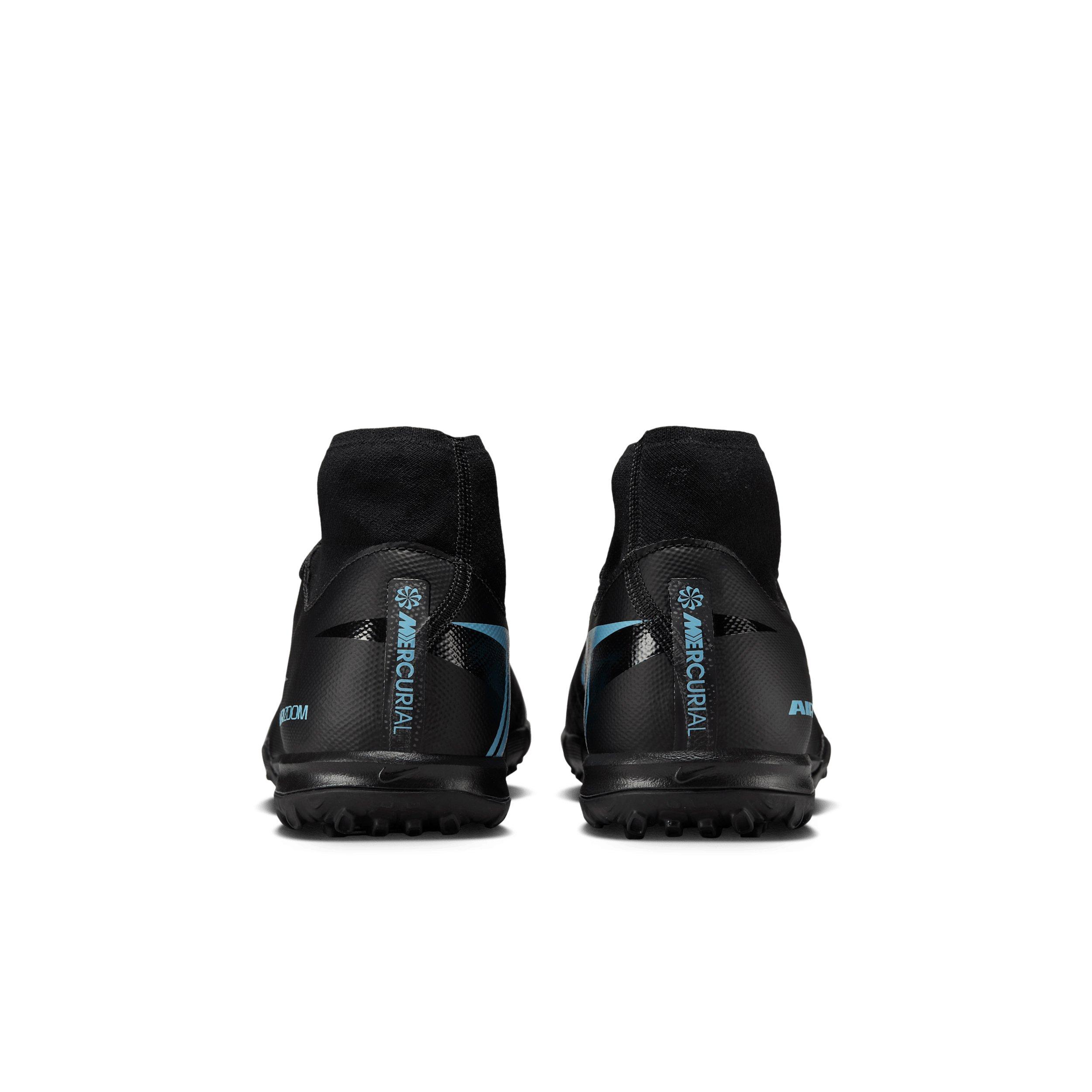 Nike Mercurial Superfly 10 Academy Turf "Black/Ice Blue" Men's Soccer Shoe - BLACK/BLUE Thumbnail View 5