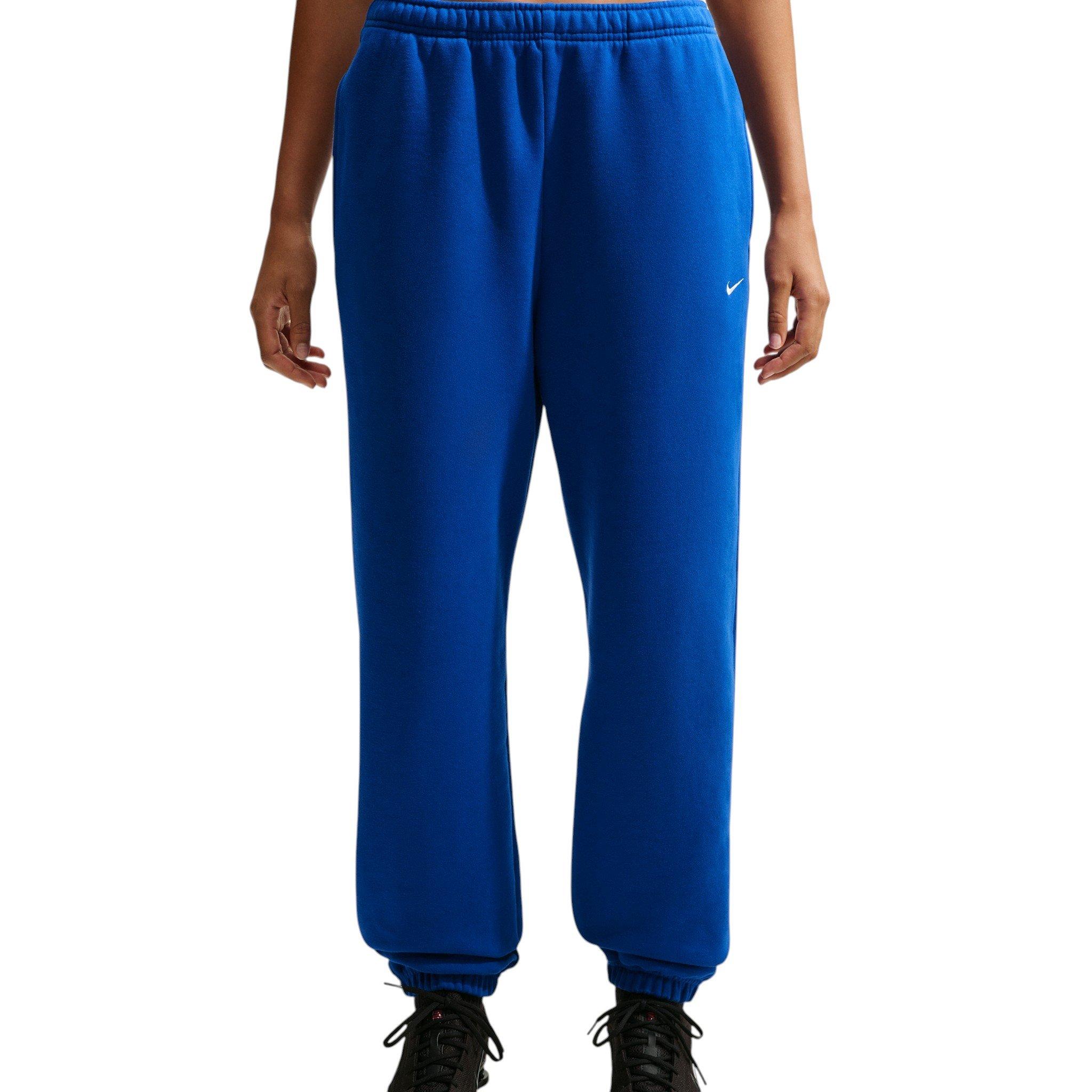 Nike Women's Studio Fleece Medium Weight HR Oversized Cuffed Trousers - Royal - ROYAL
