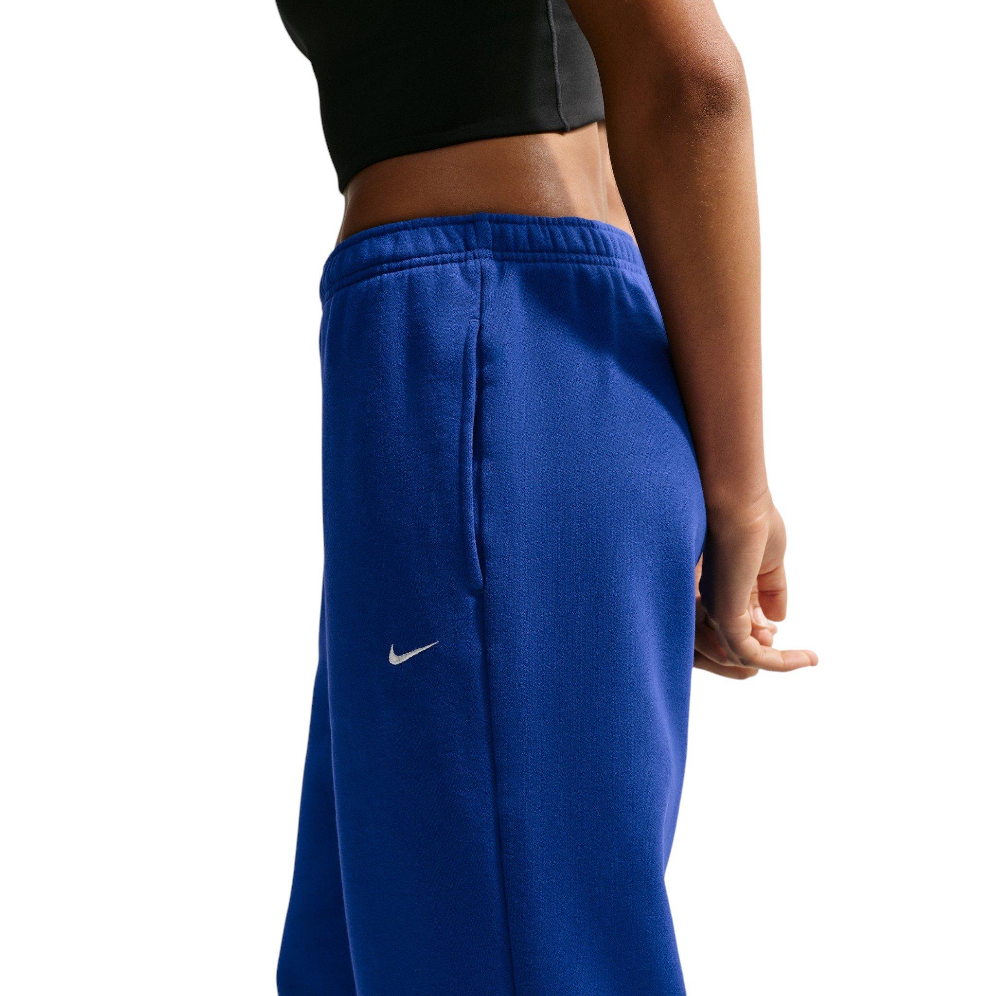 Nike Women's Studio Fleece Medium Weight HR Oversized Cuffed Trousers - Royal - ROYAL