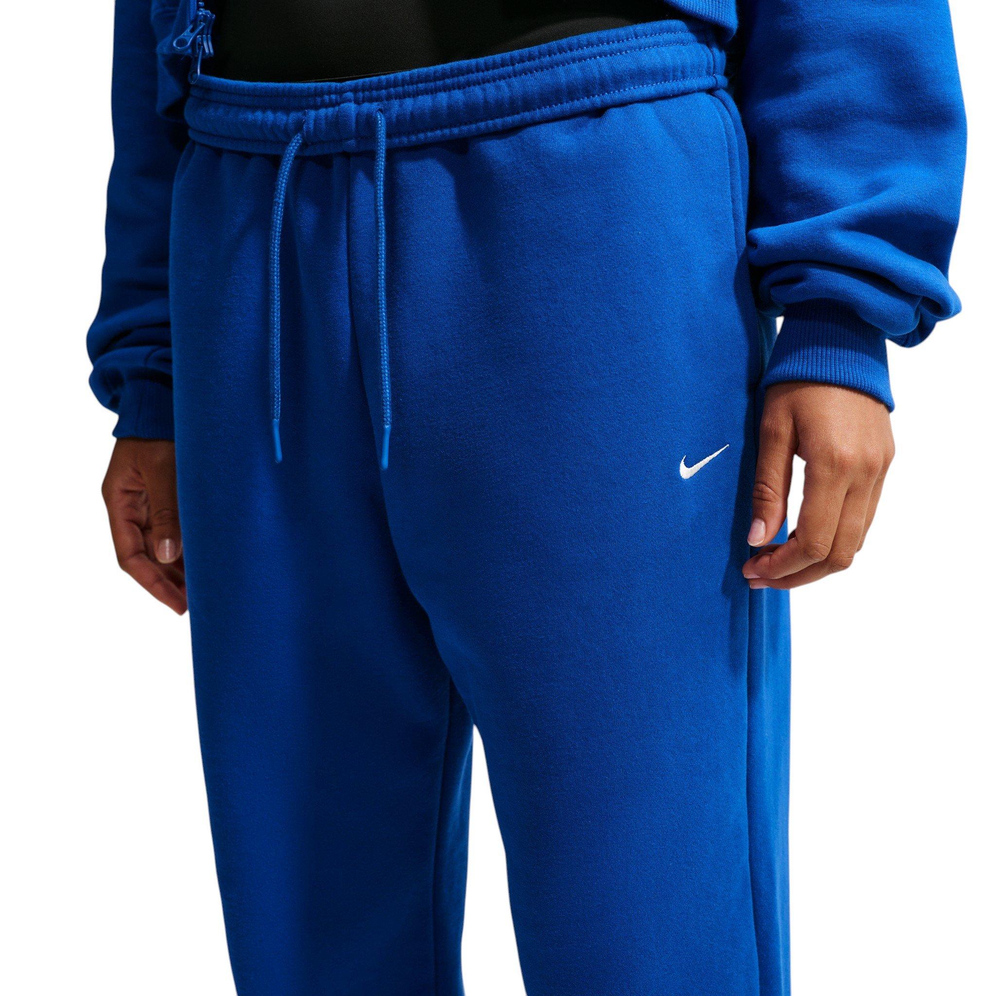 Nike Women's Studio Fleece Medium Weight HR Oversized Cuffed Trousers - Royal - ROYAL