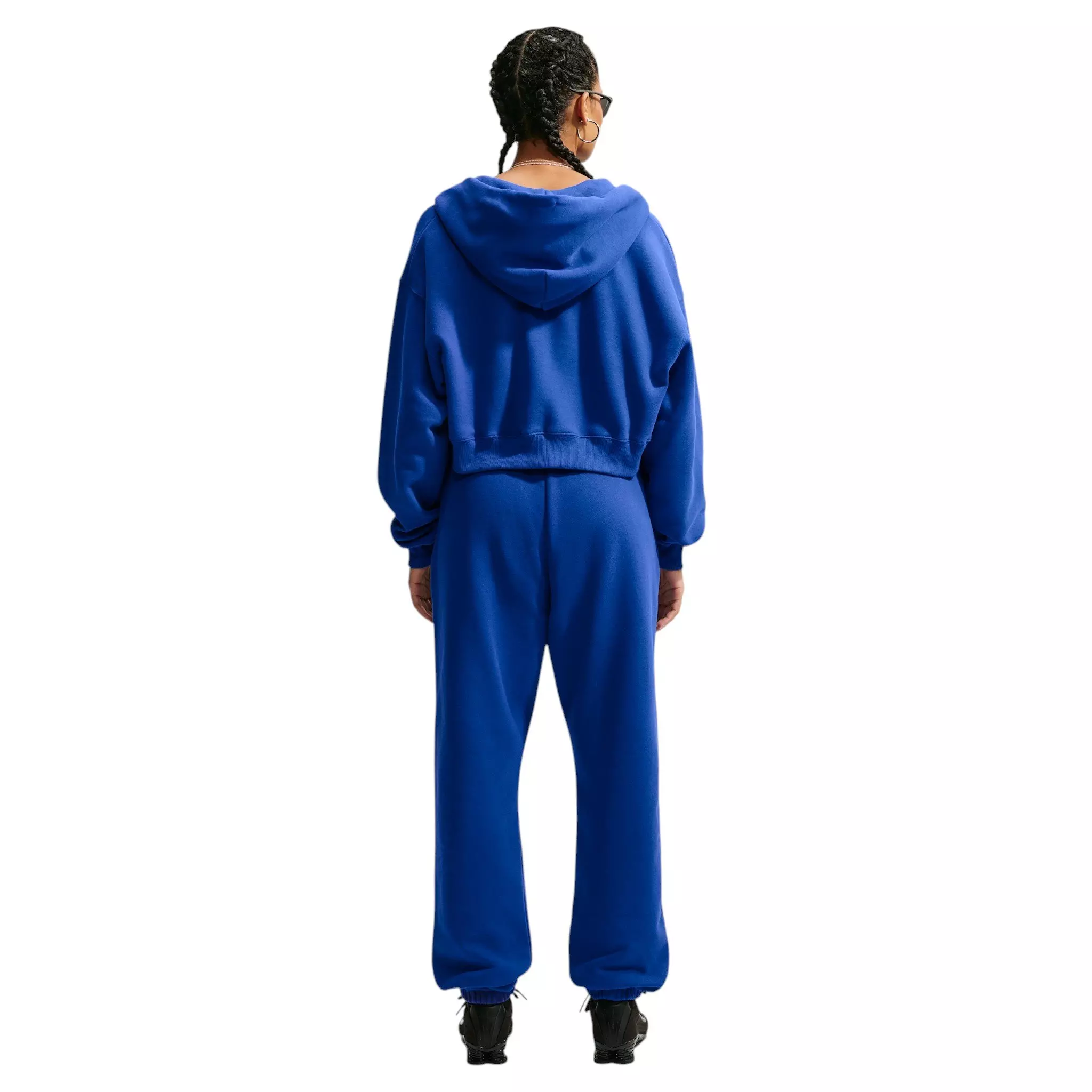 Nike Women's Studio Fleece Medium Weight HR Oversized Cuffed Trousers - Royal - ROYAL