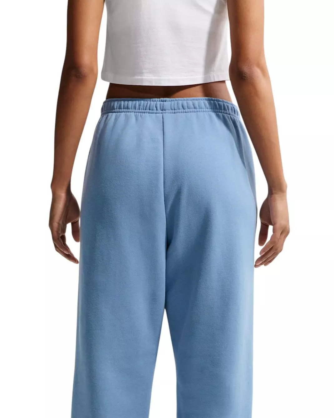 Nike Women's Studio Fleece Medium Weight HR Oversized Cuffed Trousers - Blue - BLUE