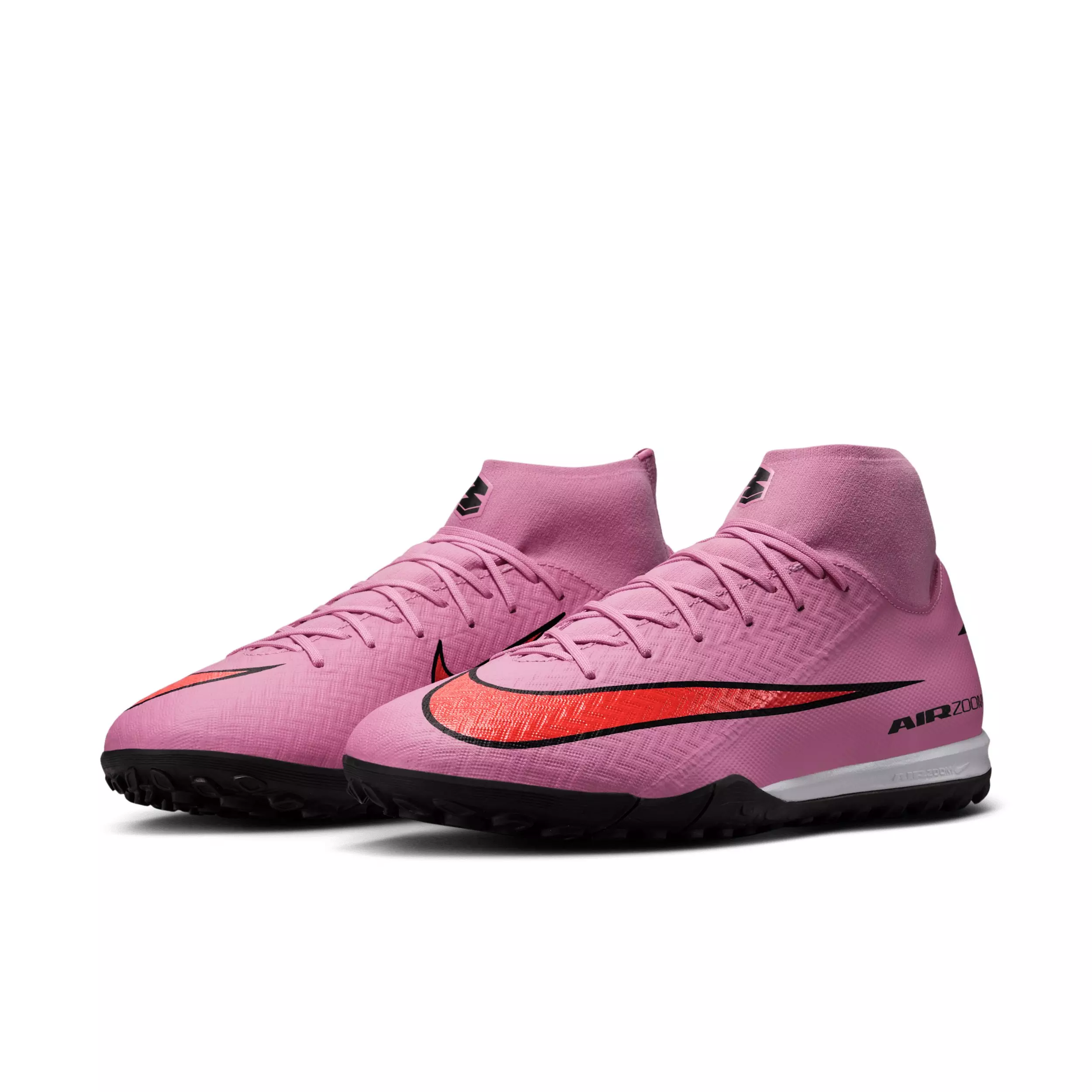 Nike Mercurial Superfly 10 Academy Turf "Magic Flamingo/Total Crimson/Black" Men's Soccer Shoe - FLAMINGO/CRIMSON/BLACK