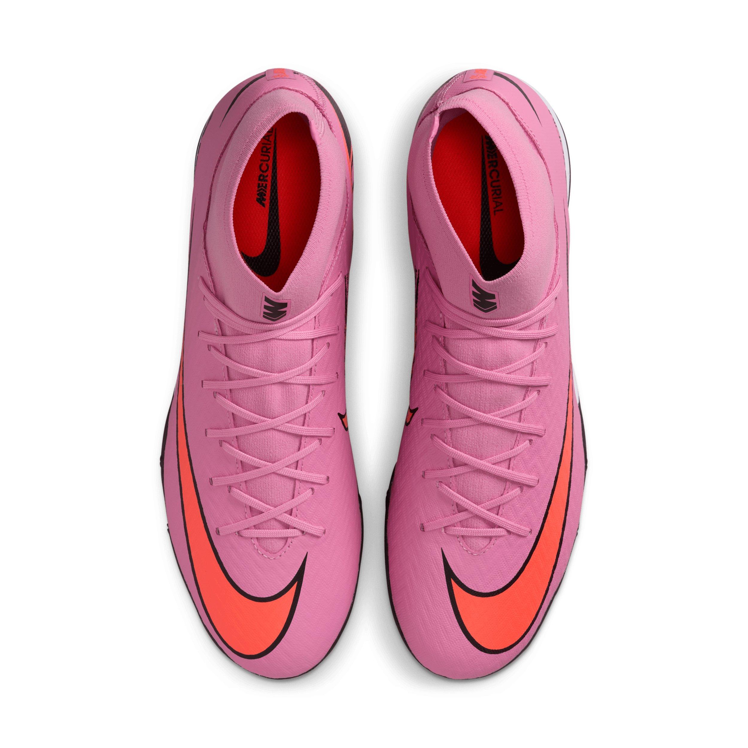 Nike Mercurial Superfly 10 Academy Turf "Magic Flamingo/Total Crimson/Black" Men's Soccer Shoe - FLAMINGO/CRIMSON/BLACK Thumbnail View 4