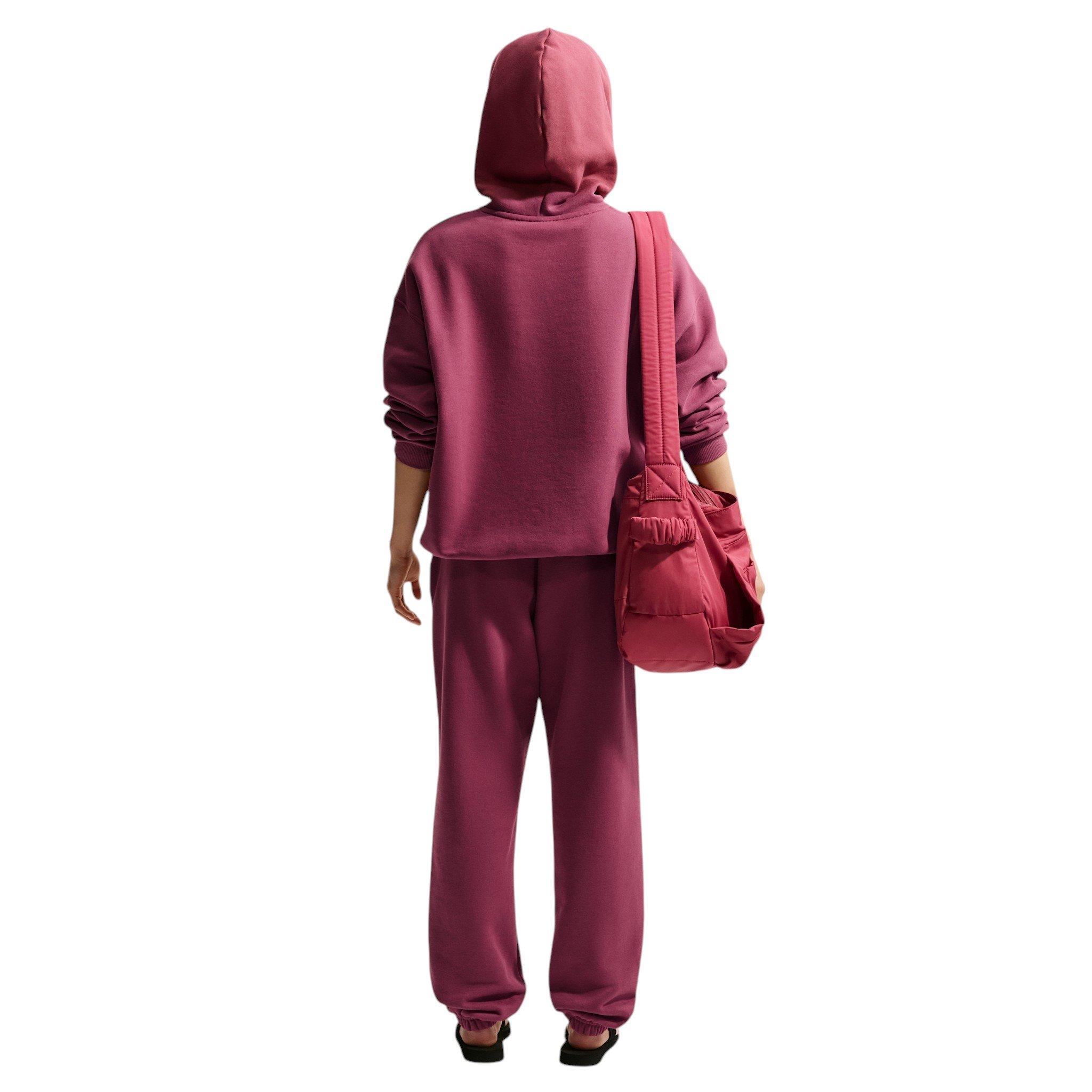 Nike Women's Studio Fleece Medium Weight HR Oversized Cuffed Pants - Pink Smoke - PINK SMOKE