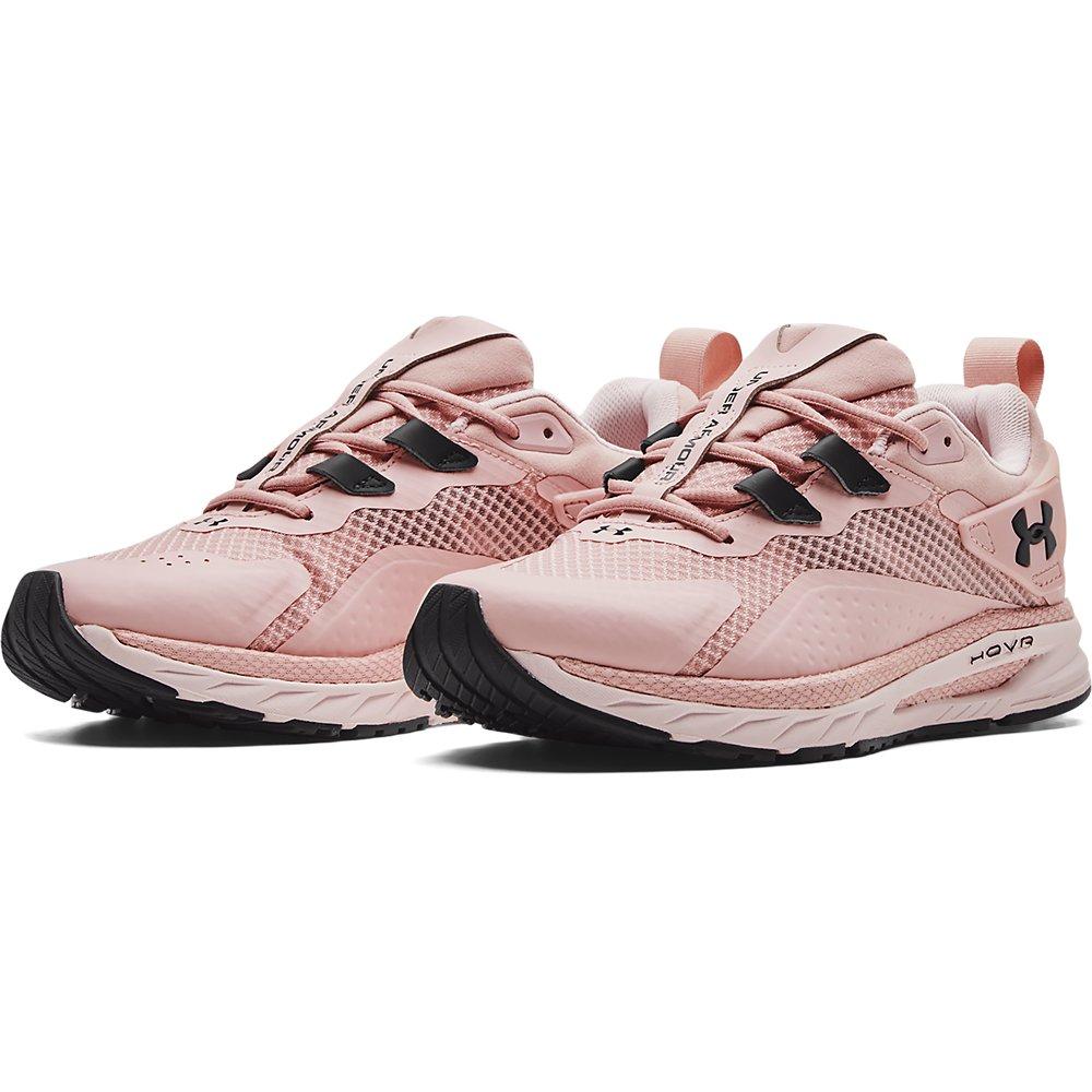 Under Armour HOVR Flux MVMNT "Pink/Grey" Women's Shoe - PINK/GREY Thumbnail View 3