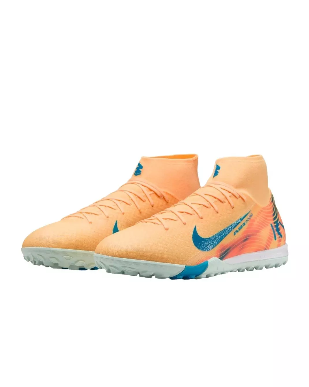 Nike Mercurial Superfly 10 Academy Turf "Melon Tint/Igloo/Neo Turquoise" Men's Soccer Shoe - MELON/INGLOO/TURQUOISE