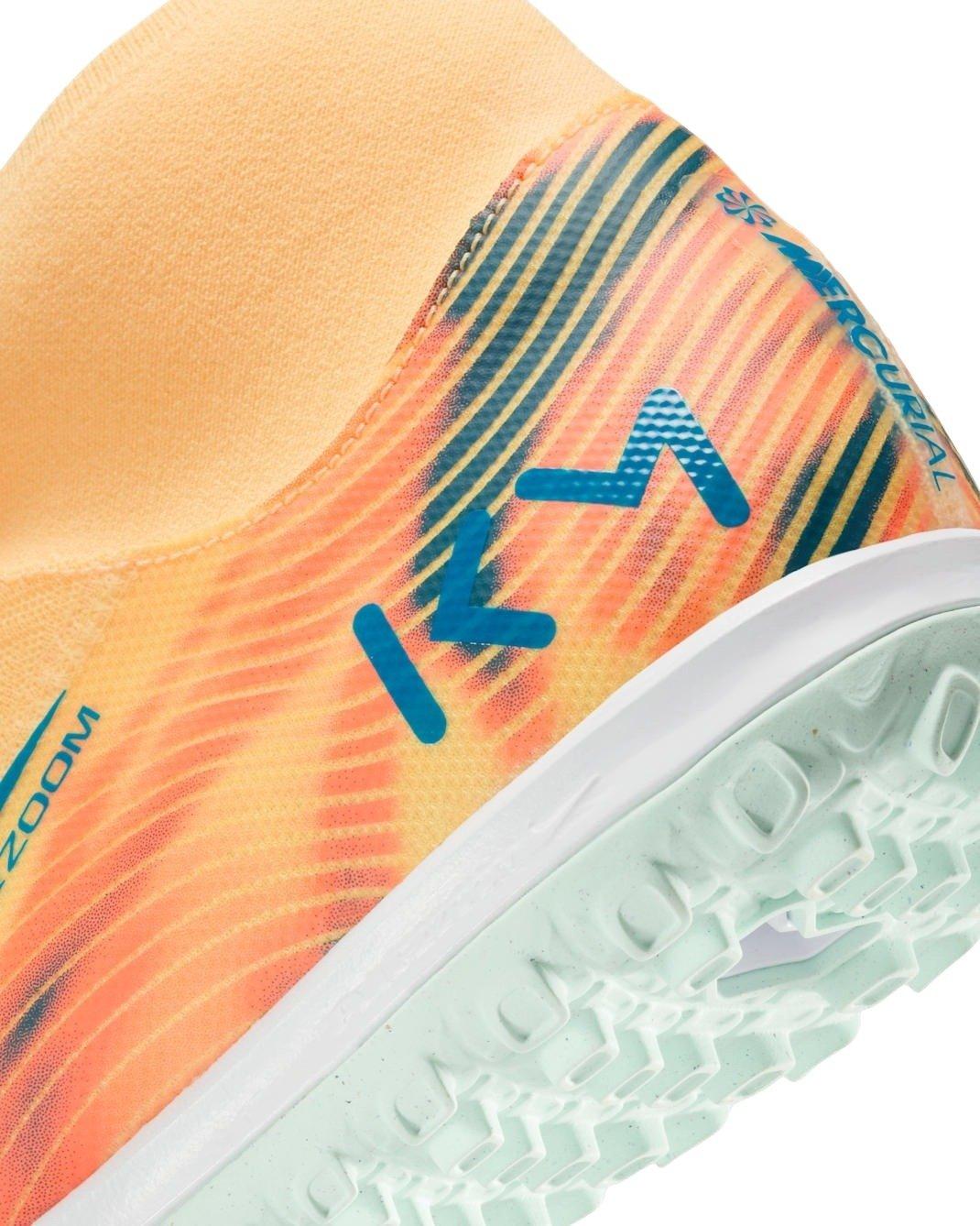 Nike Mercurial Superfly 10 Academy Turf "Melon Tint/Igloo/Neo Turquoise" Men's Soccer Shoe - MELON/INGLOO/TURQUOISE Thumbnail View 8