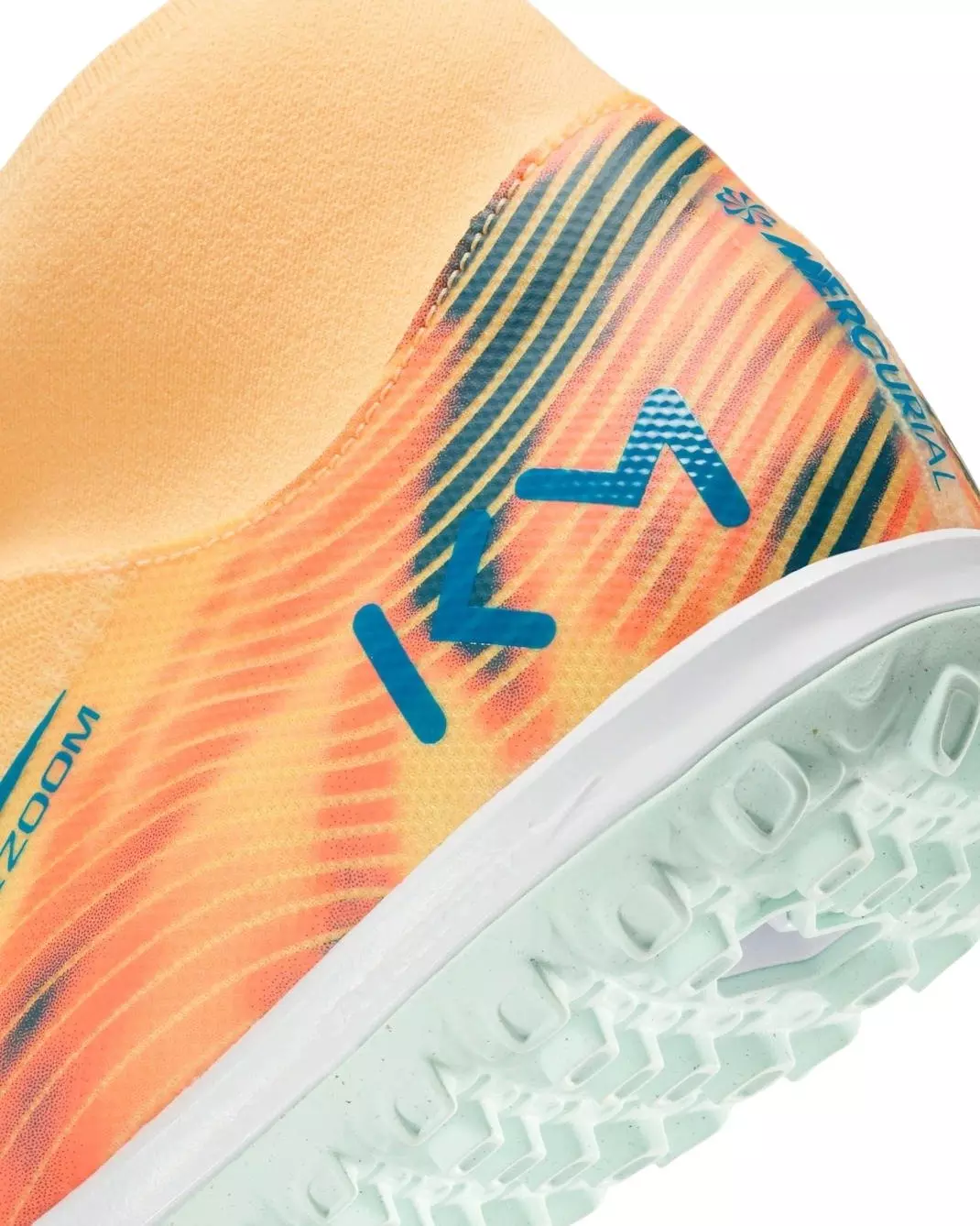 Nike Mercurial Superfly 10 Academy Turf "Melon Tint/Igloo/Neo Turquoise" Men's Soccer Shoe - MELON/INGLOO/TURQUOISE