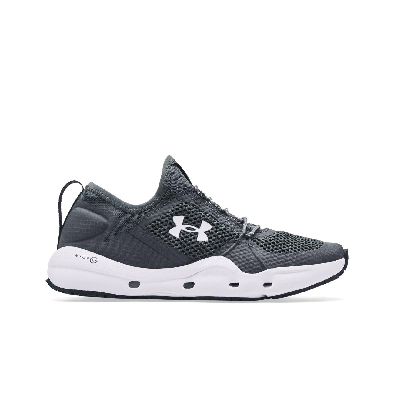 Under Armour Micro G&reg; Kilchis "Pitch Grey/White" Women's Fishing Shoe - GREY/WHITE Thumbnail View 1