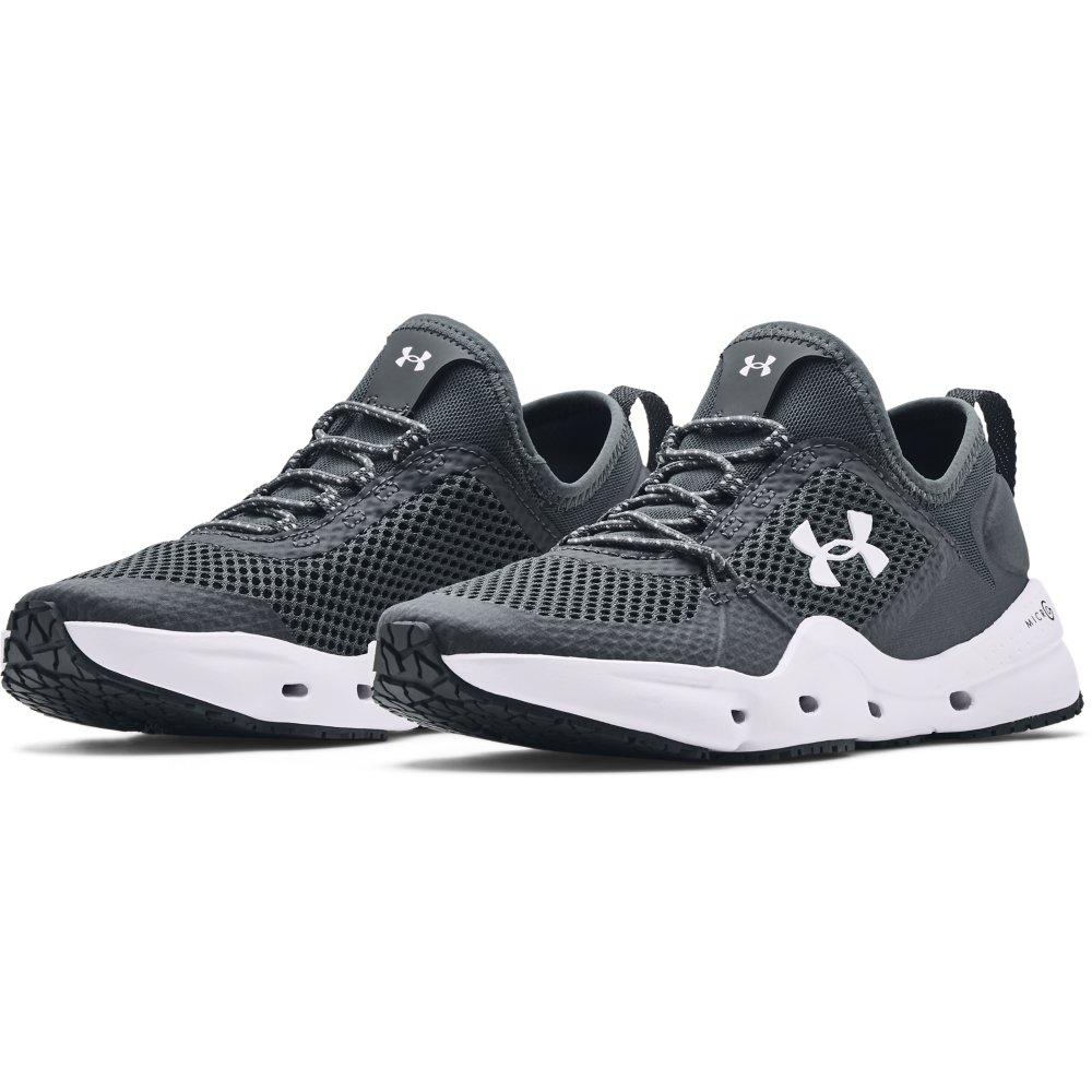 Under Armour Micro G&reg; Kilchis "Pitch Grey/White" Women's Fishing Shoe - GREY/WHITE Thumbnail View 3