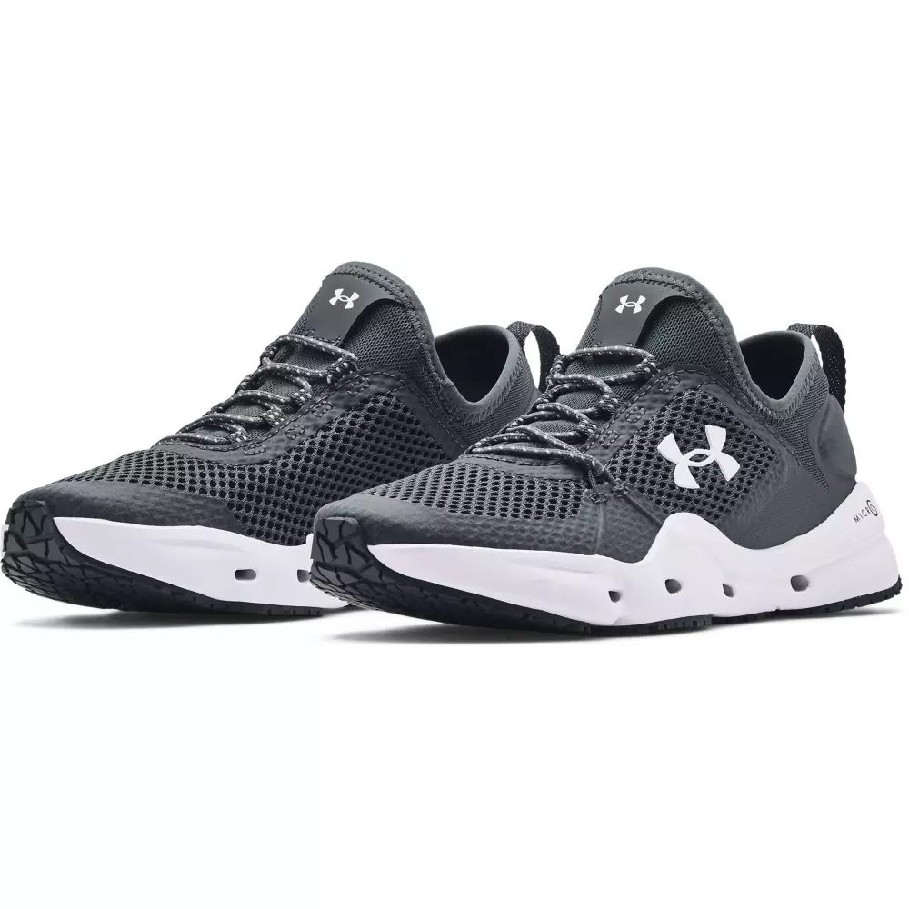 Under Armour Micro G® Kilchis "Pitch Grey/White" Women's Fishing Shoe - GREY/WHITE