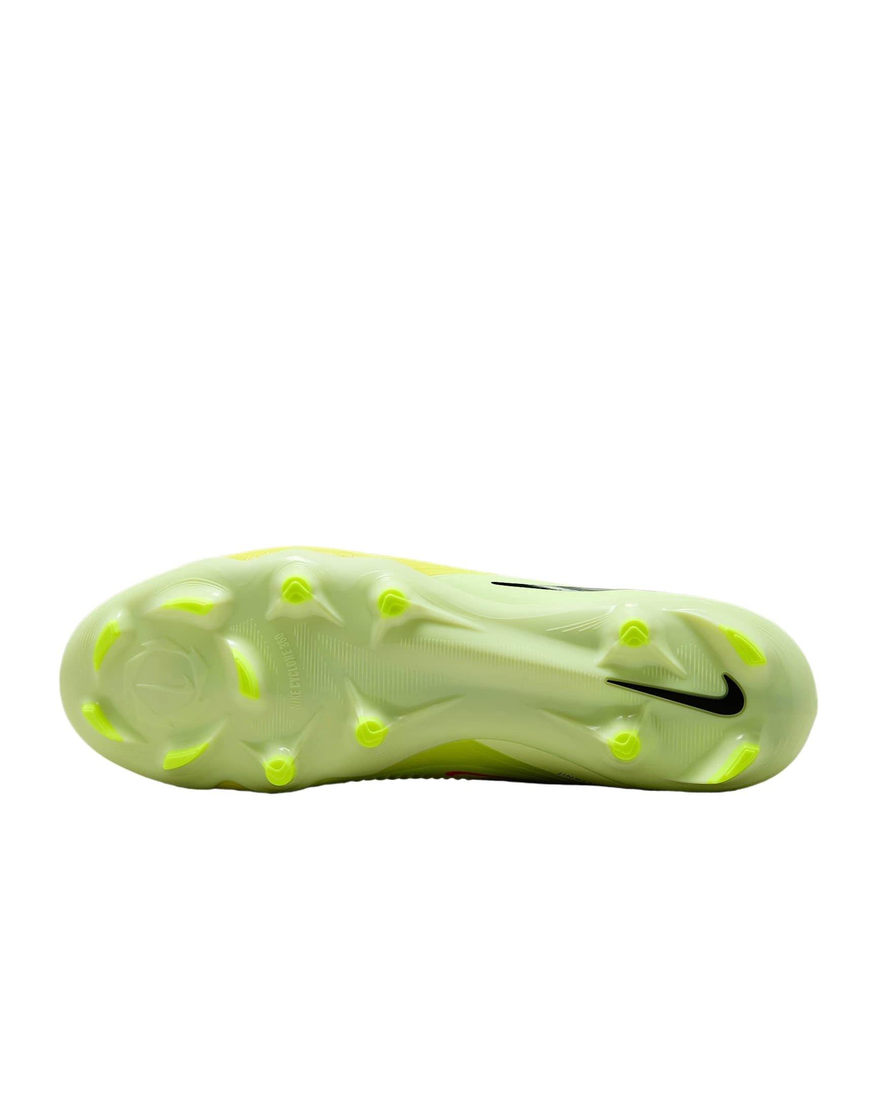 Nike Phantom 6 Low Pro FG "Hyper Crimson/Limelight/Black" Men's Soccer Cleat - CRIMSON/LIMELIGHT/BLACK Thumbnail View 6