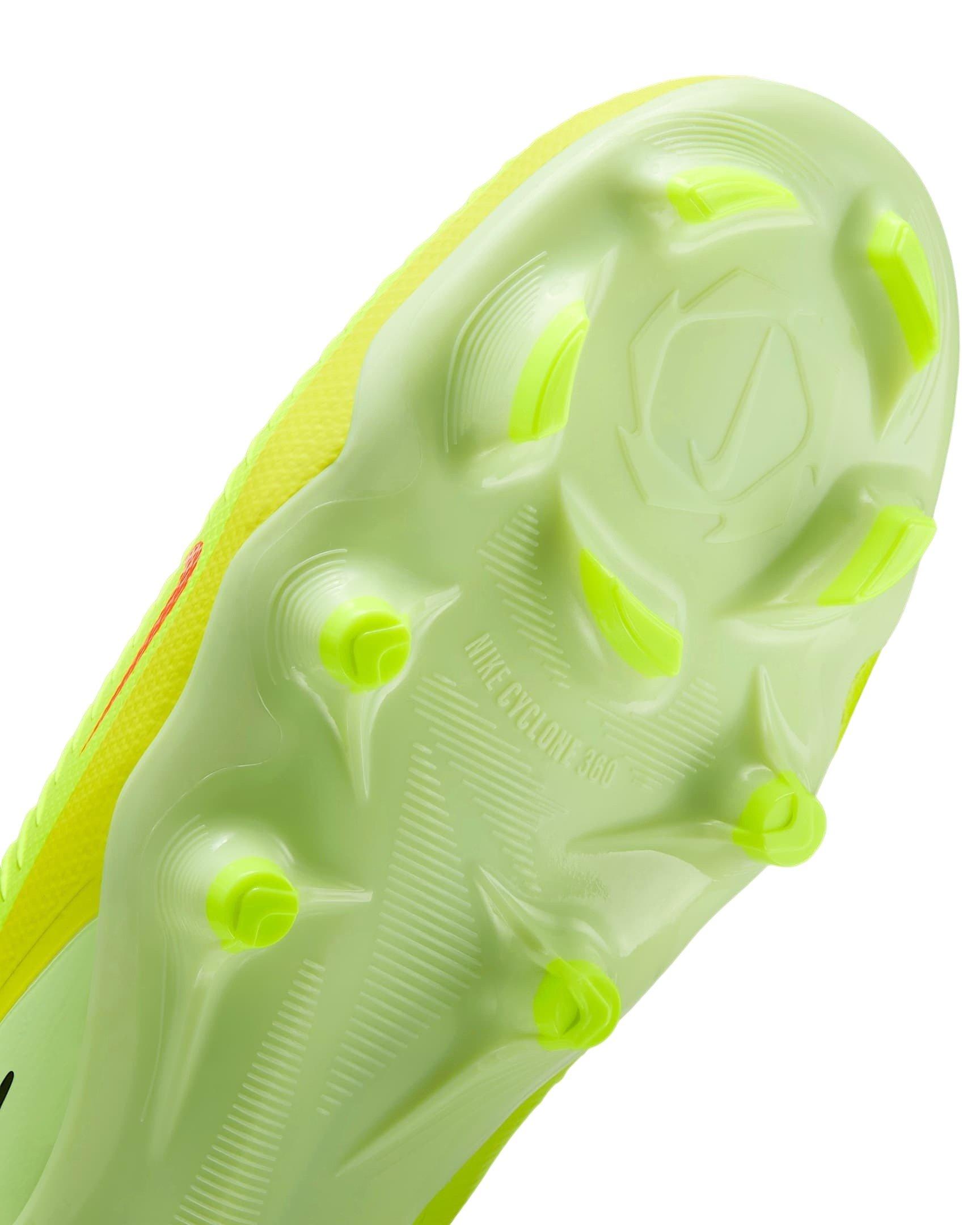 Nike Phantom 6 Low Pro FG "Hyper Crimson/Limelight/Black" Men's Soccer Cleat - CRIMSON/LIMELIGHT/BLACK Thumbnail View 7