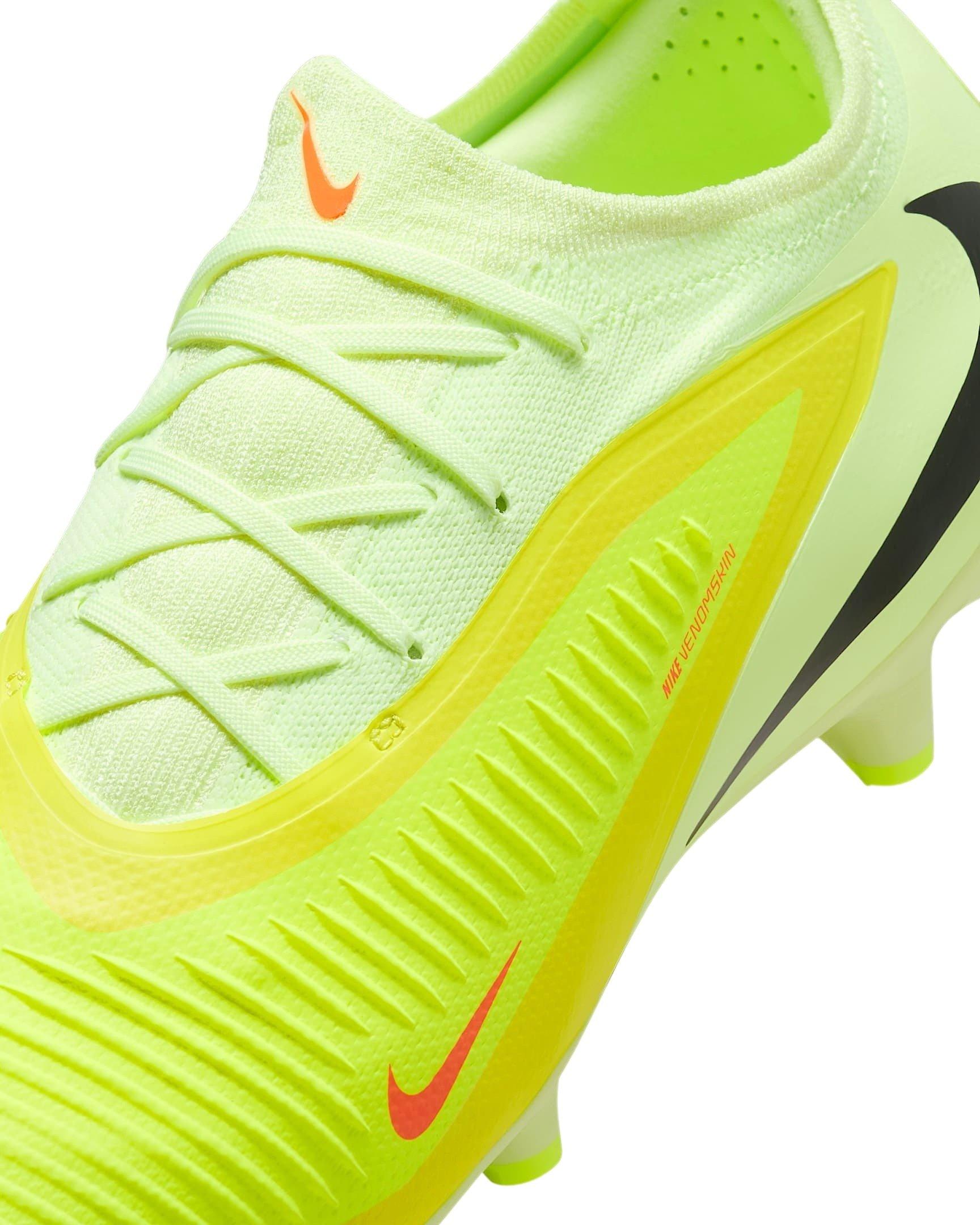 Nike Phantom 6 Low Pro FG "Hyper Crimson/Limelight/Black" Men's Soccer Cleat - CRIMSON/LIMELIGHT/BLACK Thumbnail View 8