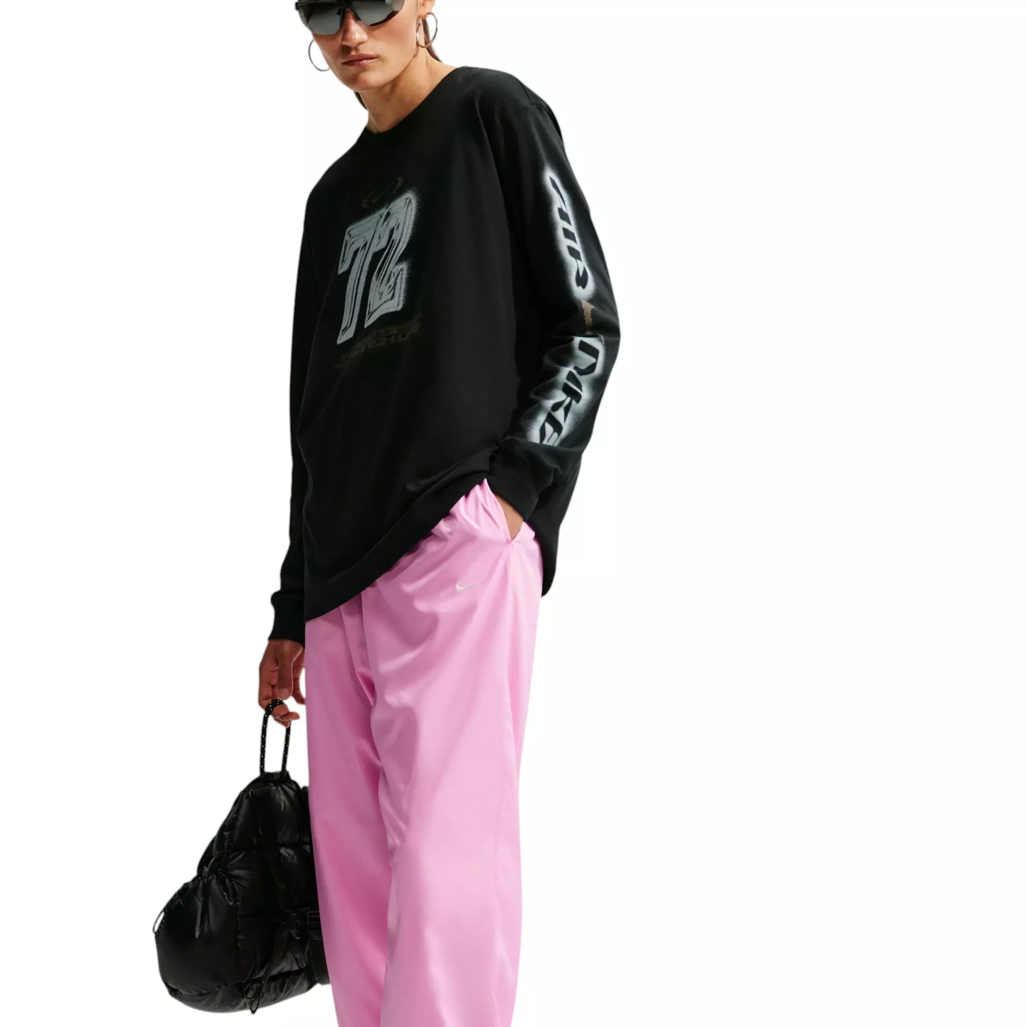 Nike Women's Sportswear Loose Mid-Rise UV Joggers - Pink - PINK