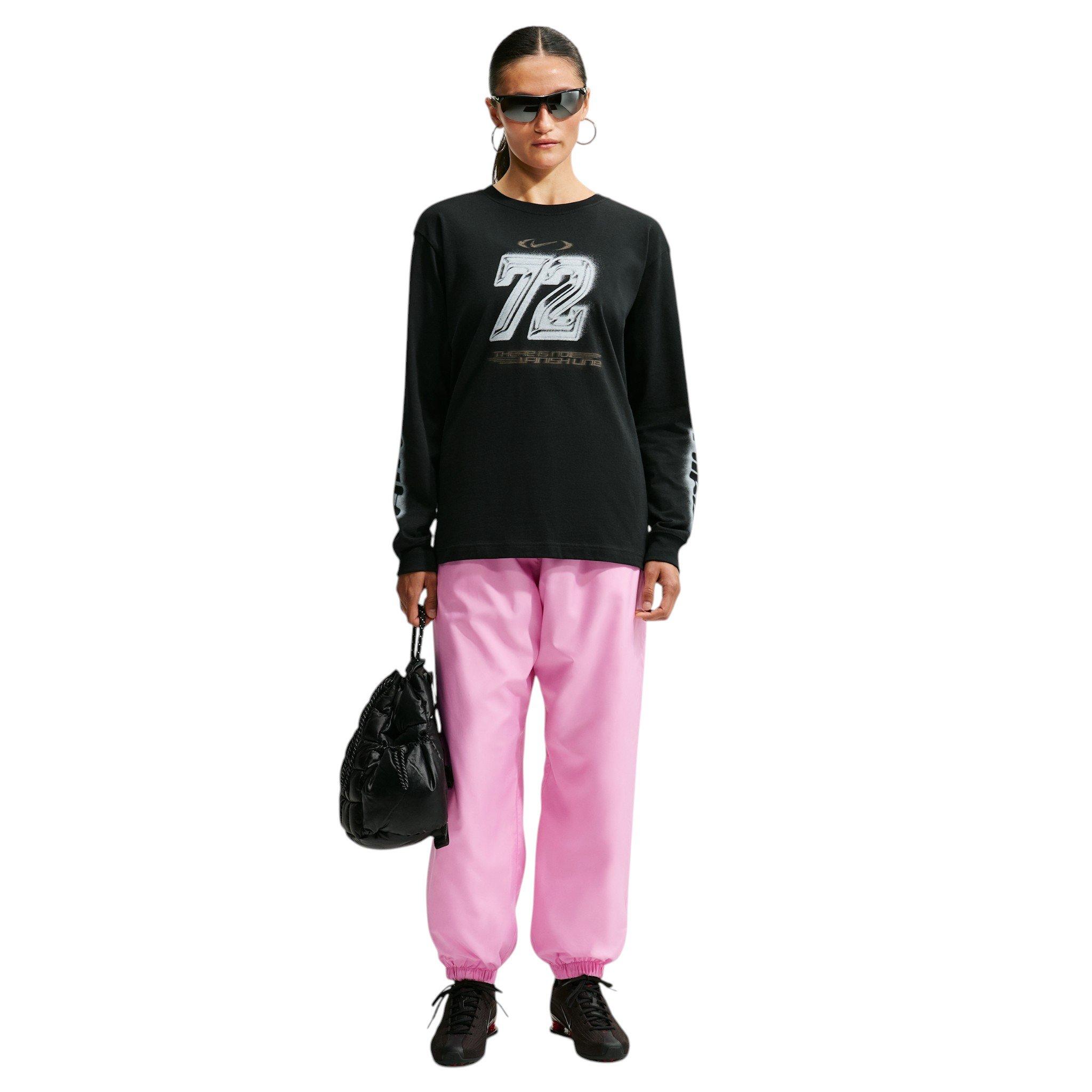 Nike Women's Sportswear Loose Mid-Rise UV Joggers - Pink - PINK Thumbnail View 4