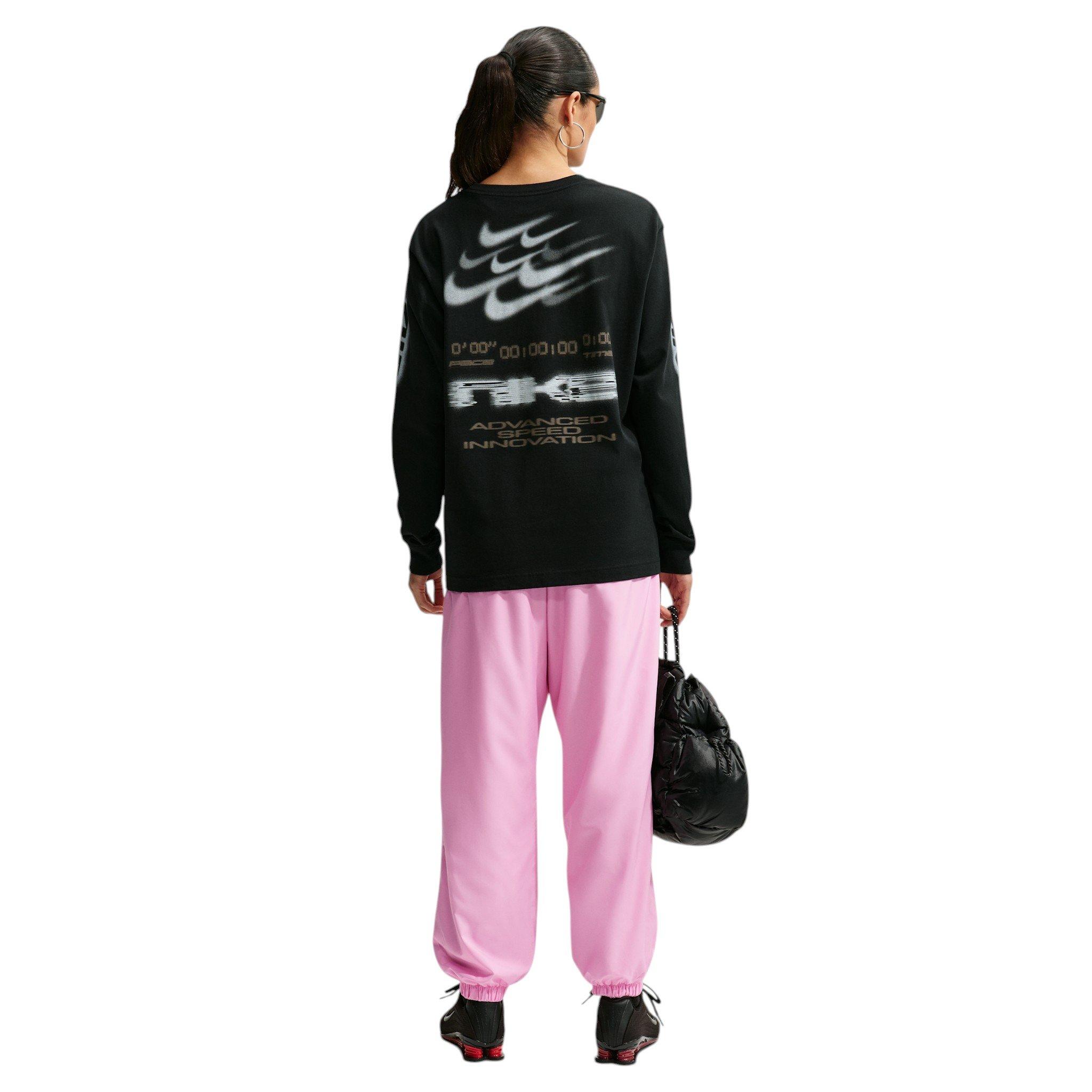 Nike Women's Sportswear Loose Mid-Rise UV Joggers - Pink - PINK Thumbnail View 5