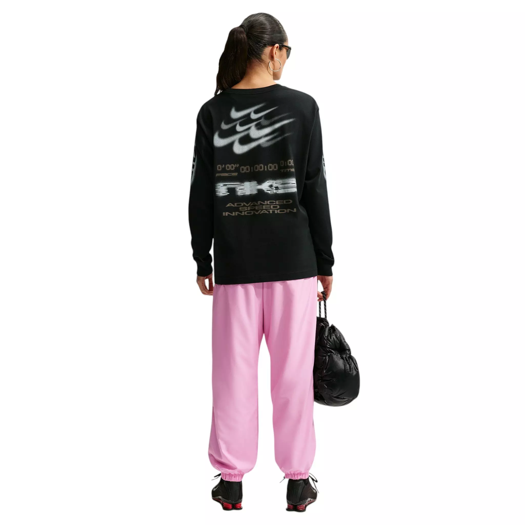 Nike Women's Sportswear Loose Mid-Rise UV Joggers - Pink - PINK