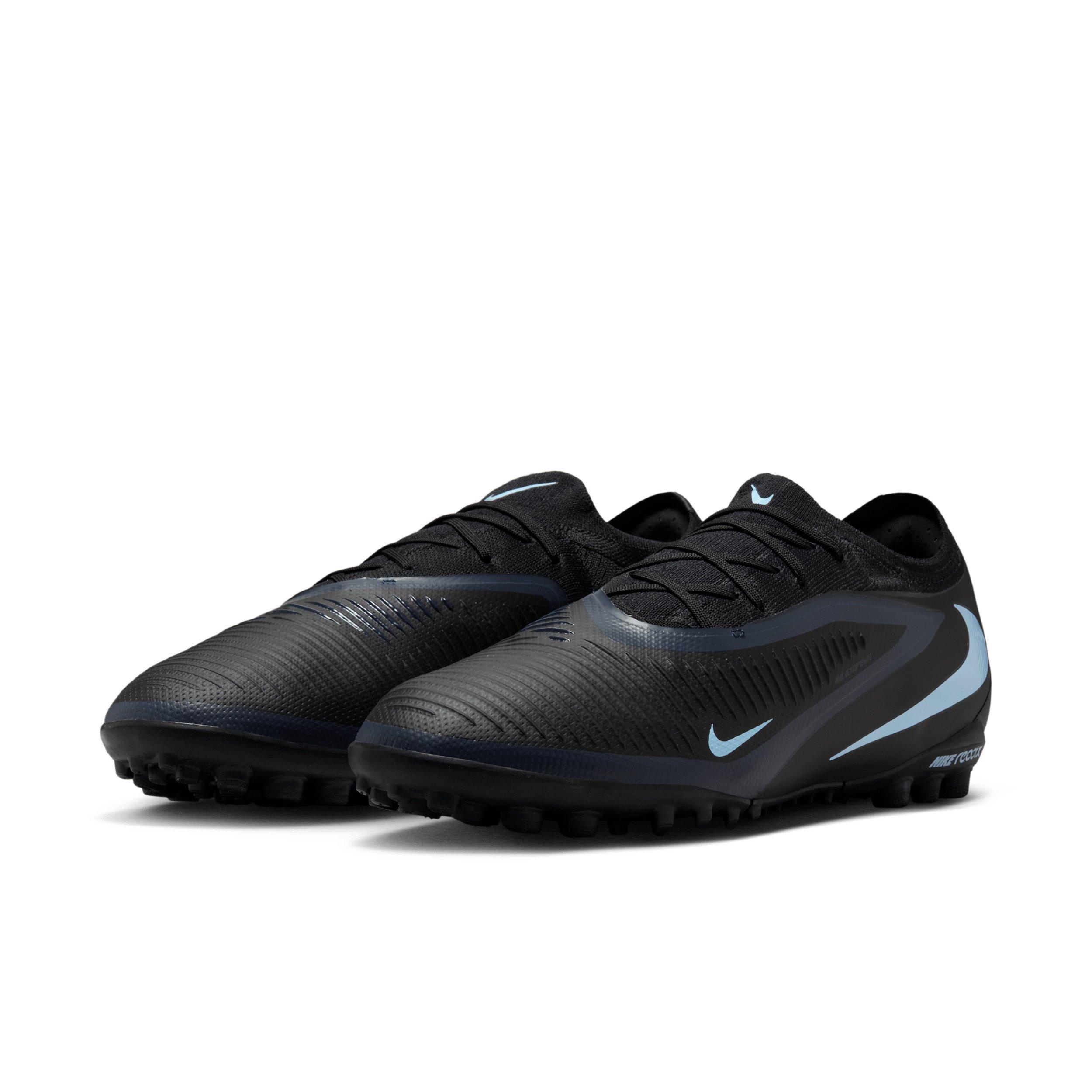 Nike Phantom 6 Low Pro Turf "Black/Black" Men's Soccer Shoe - BLACK/BLACK Thumbnail View 3