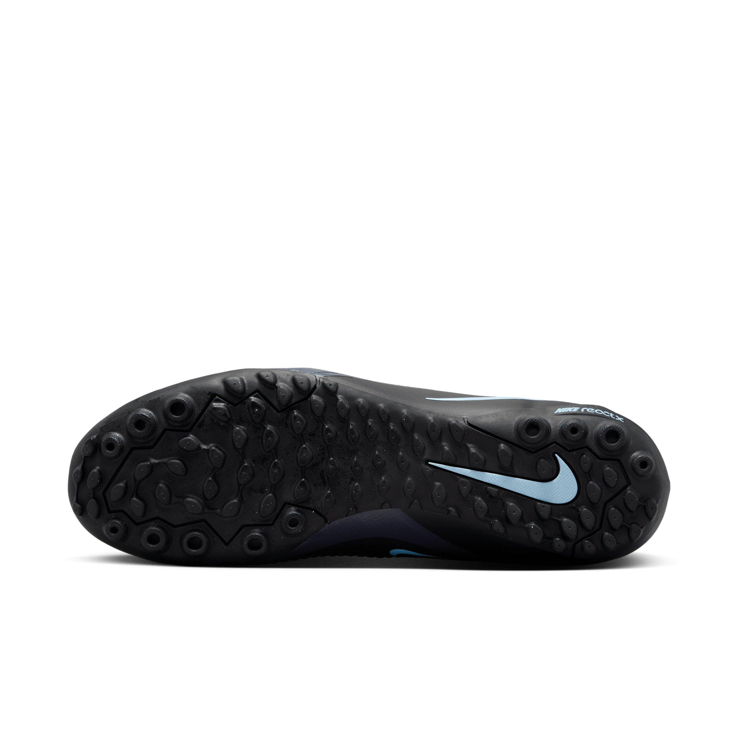 Nike Phantom 6 Low Pro Turf "Black/Black" Men's Soccer Shoe - BLACK/BLACK Thumbnail View 6