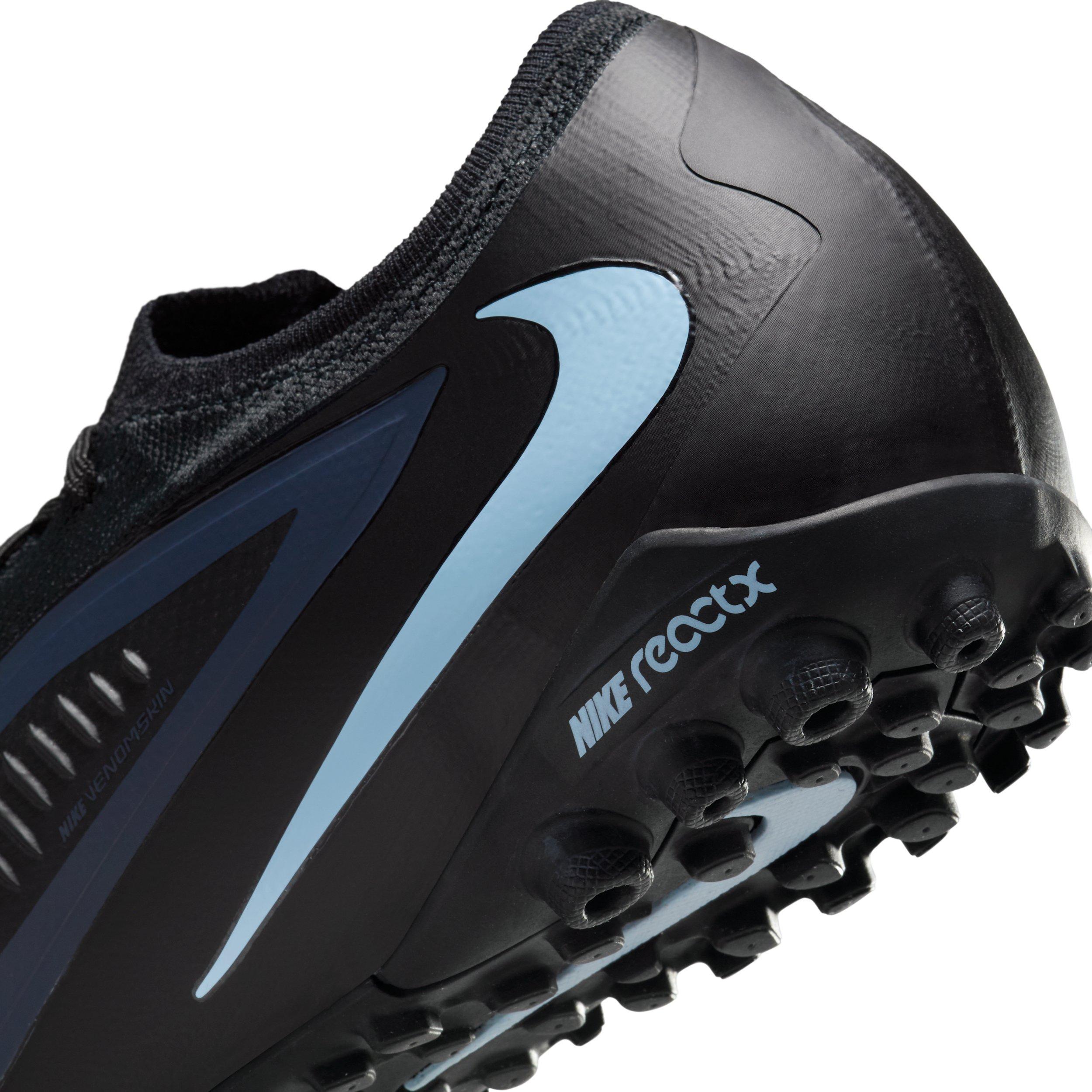 Nike Phantom 6 Low Pro Turf "Black/Black" Men's Soccer Shoe - BLACK/BLACK Thumbnail View 8