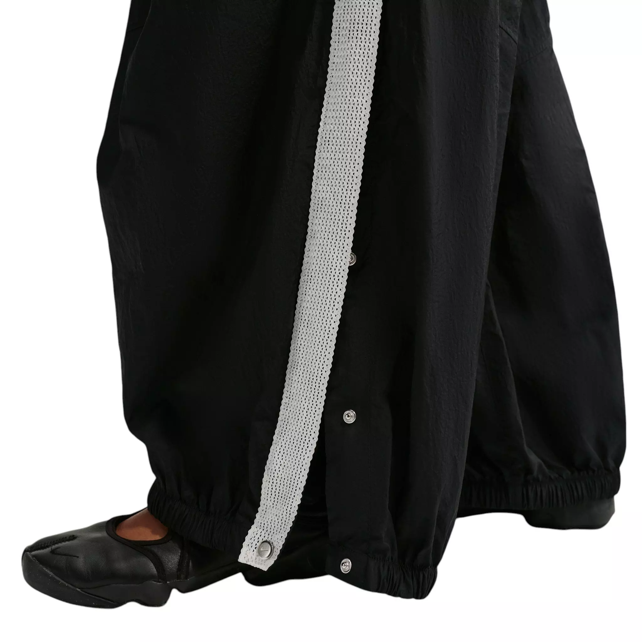 Nike Women's Sportswear Oversized High-Waisted Balloon Track Pants - Black - BLACK