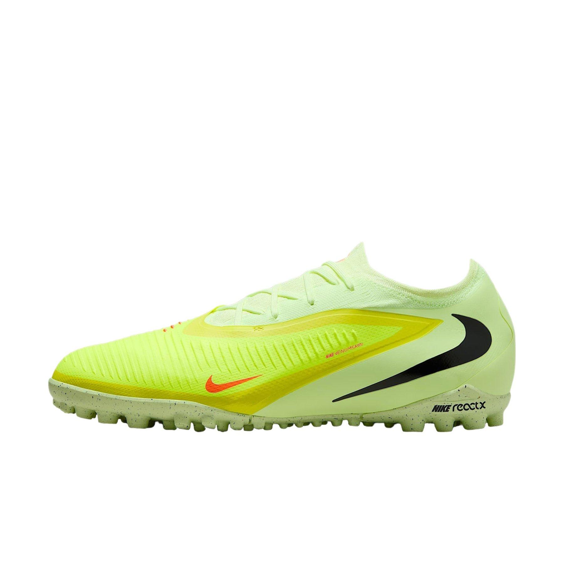 Nike Phantom 6 Low Pro Turf "Hyper Crimson/Limelight/Black" Men's Soccer Shoe - CRIMSON/LIMELIGHT/BLACK Thumbnail View 2