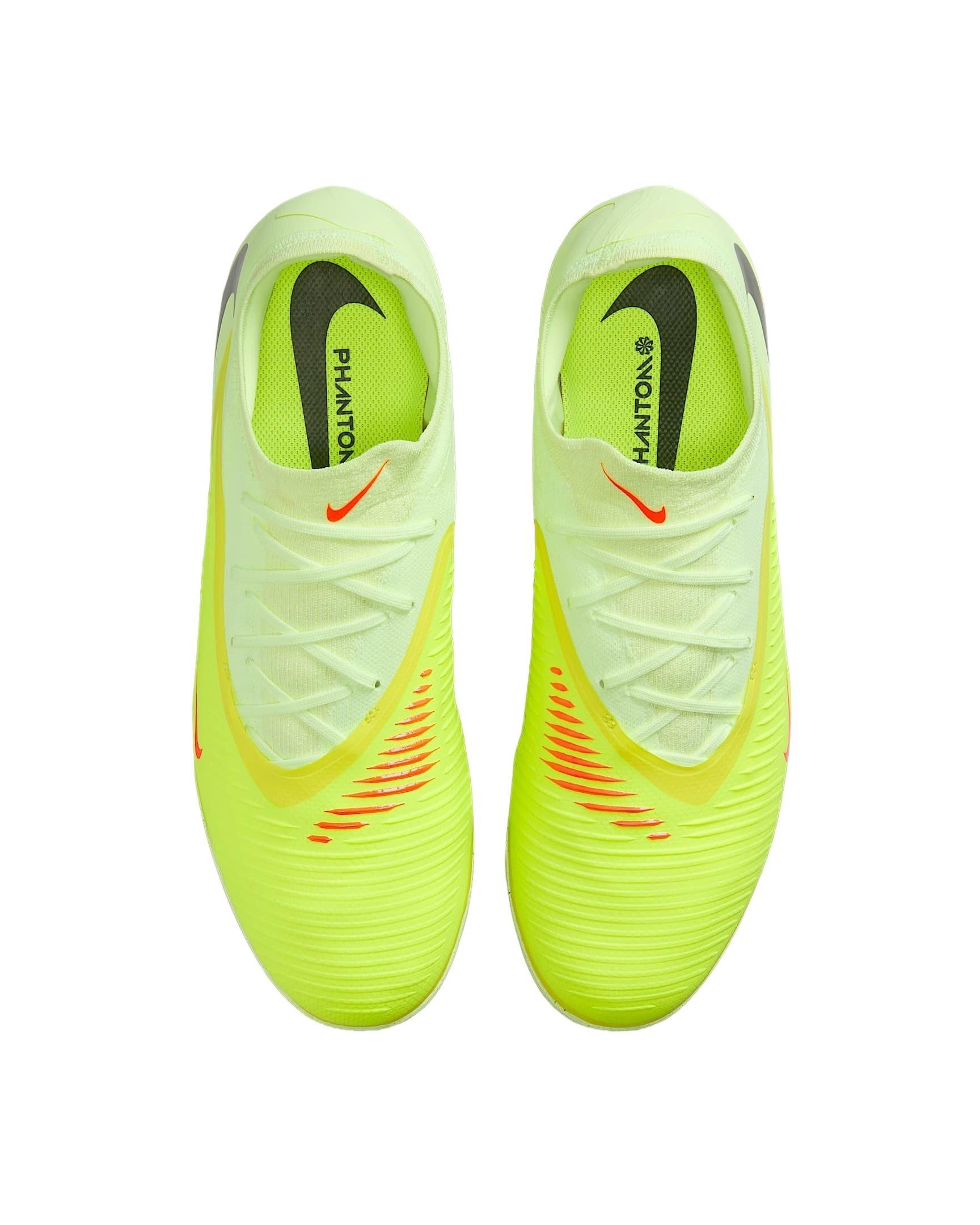 Nike Phantom 6 Low Pro Turf "Hyper Crimson/Limelight/Black" Men's Soccer Shoe - CRIMSON/LIMELIGHT/BLACK Thumbnail View 4