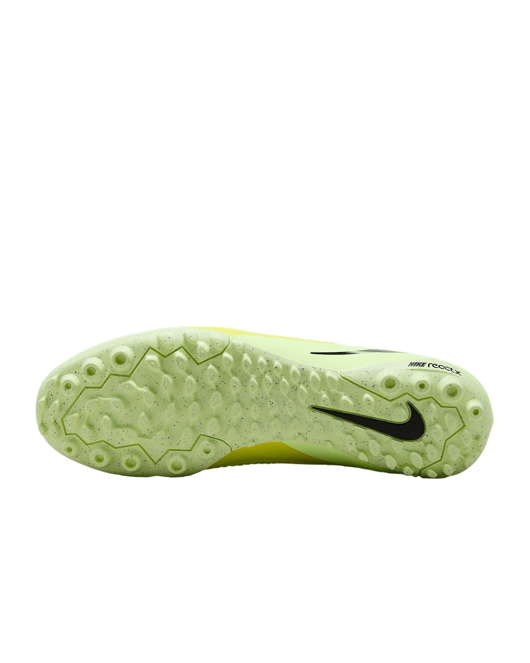 Nike Phantom 6 Low Pro Turf "Hyper Crimson/Limelight/Black" Men's Soccer Shoe - CRIMSON/LIMELIGHT/BLACK Thumbnail View 6