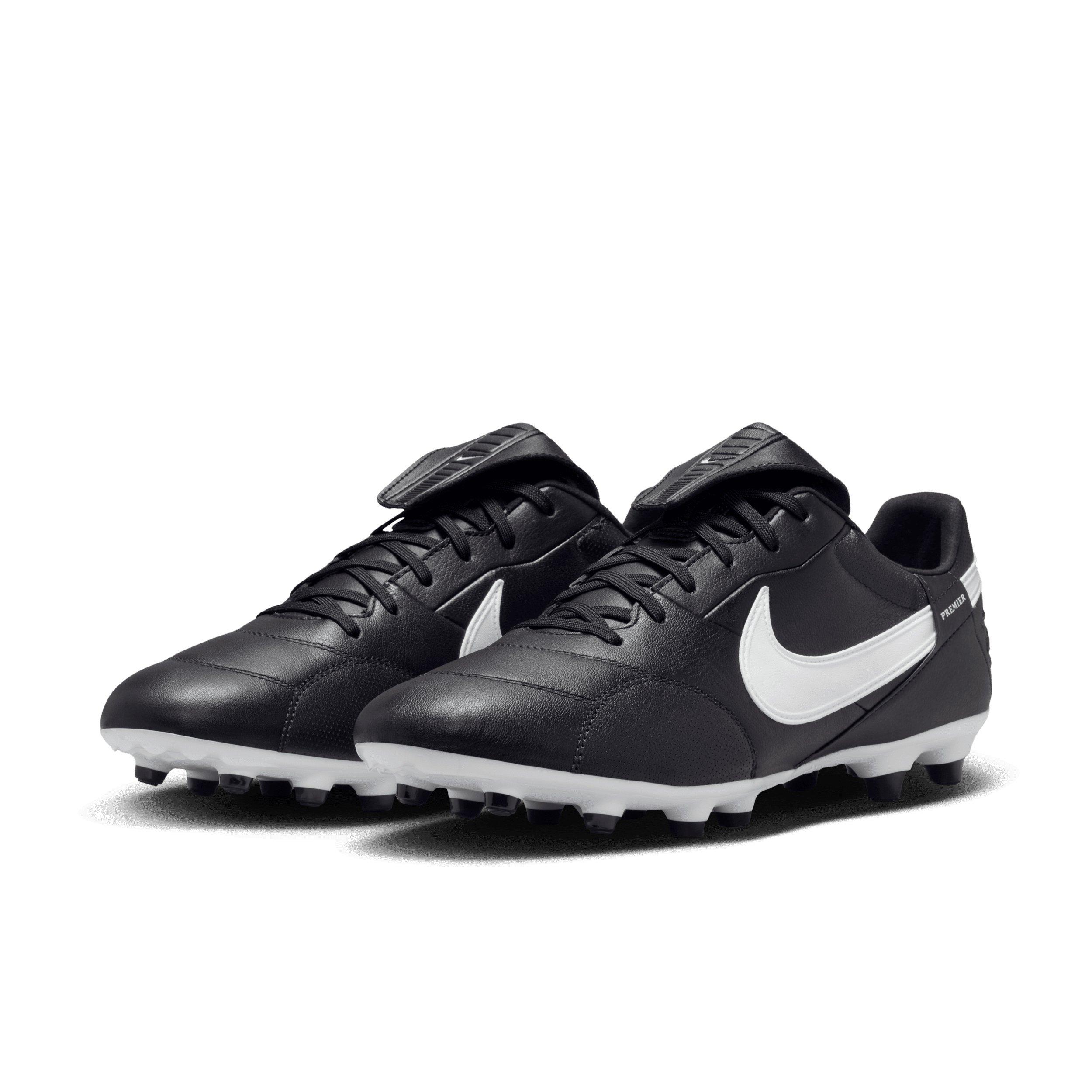 Nike Premier 3 FG "Black/White" Men's Soccer Cleat - BLACK/WHITE Thumbnail View 3