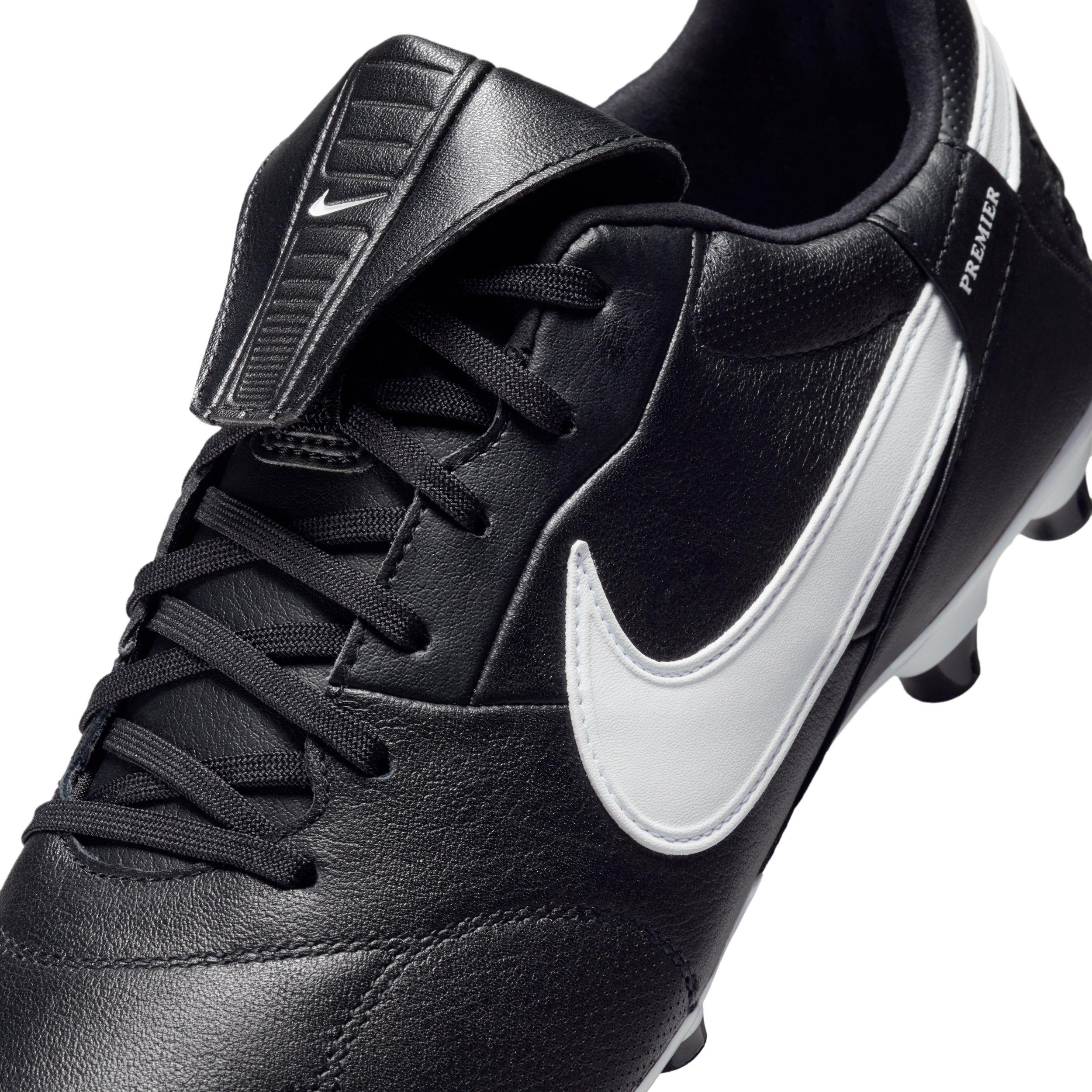 Nike Premier 3 FG "Black/White" Men's Soccer Cleat - BLACK/WHITE Thumbnail View 7