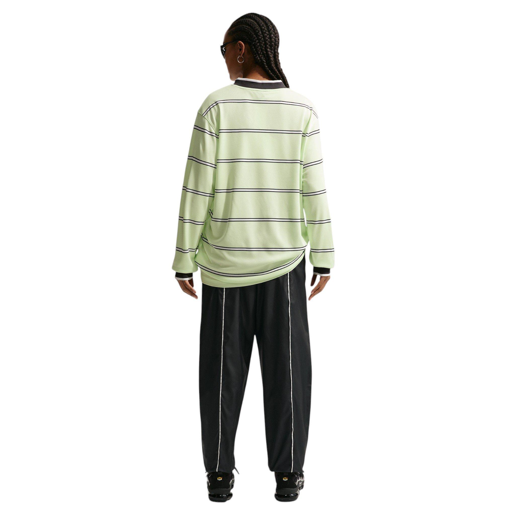Nike Women's Sportswear Mid-Rise Repel Woven Pants - Black/Off-White - BLACK/OFF-WHITE Thumbnail View 5