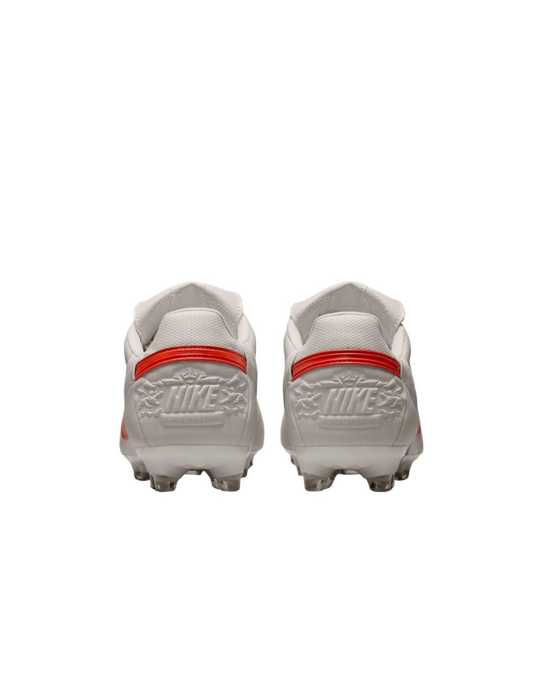 Nike Premier 3 FG "Phantom/Picante Red" Men's Soccer Cleat - GREY/RED Thumbnail View 5