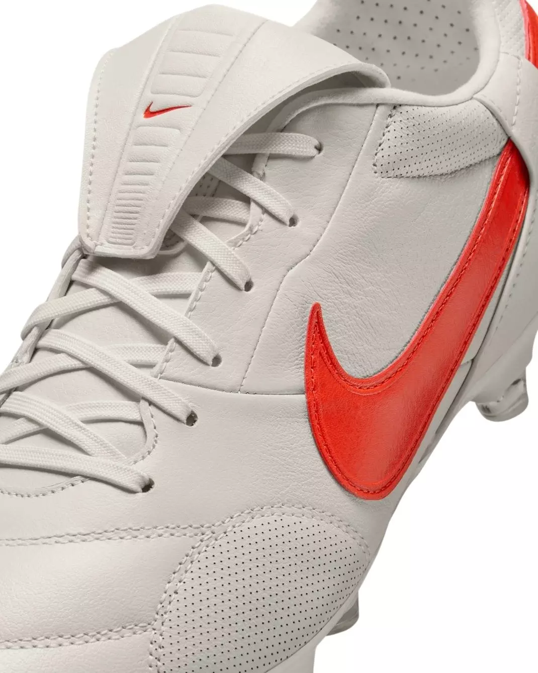 Nike Premier 3 FG "Phantom/Picante Red" Men's Soccer Cleat - GREY/RED
