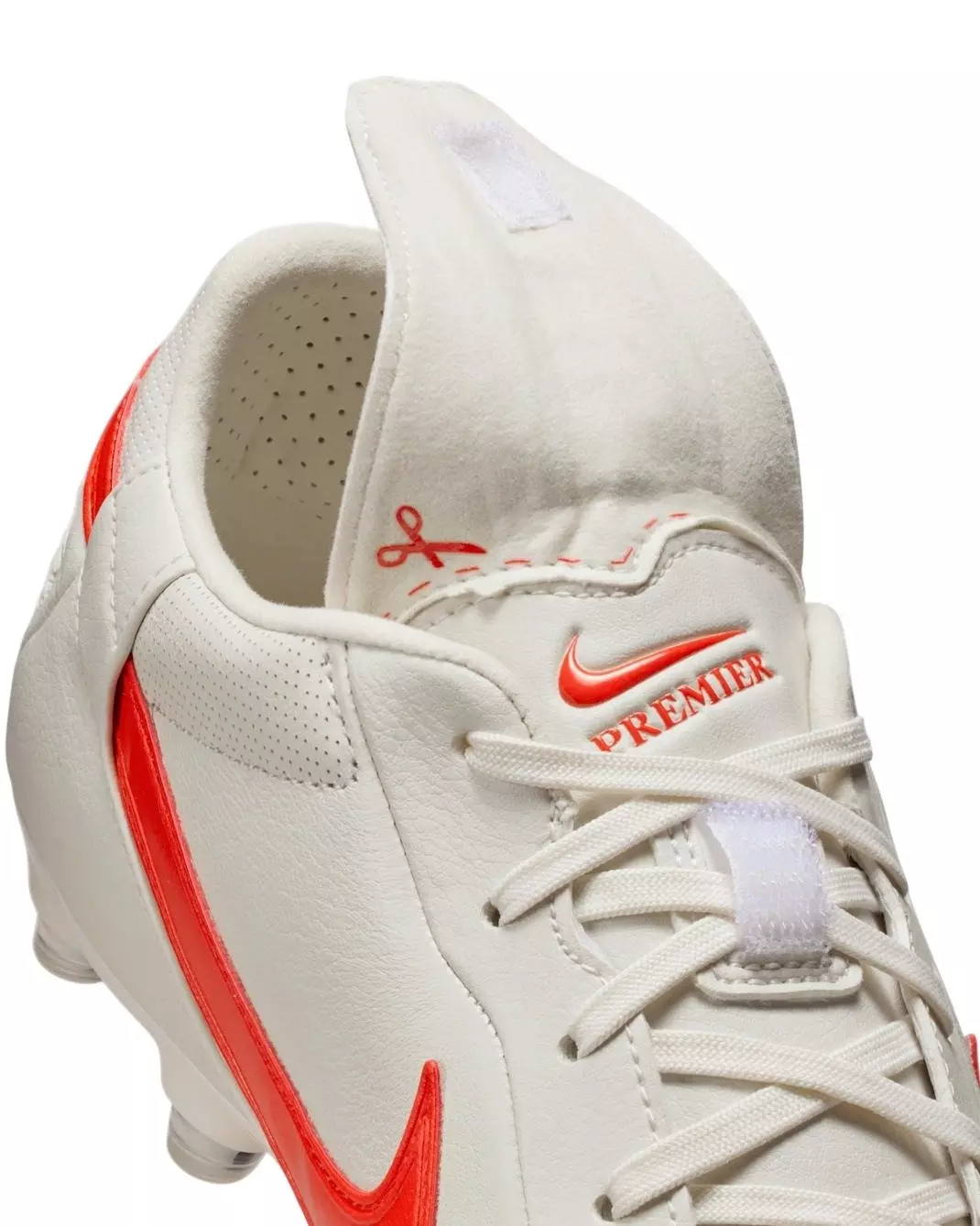 Nike Premier 3 FG "Phantom/Picante Red" Men's Soccer Cleat - GREY/RED