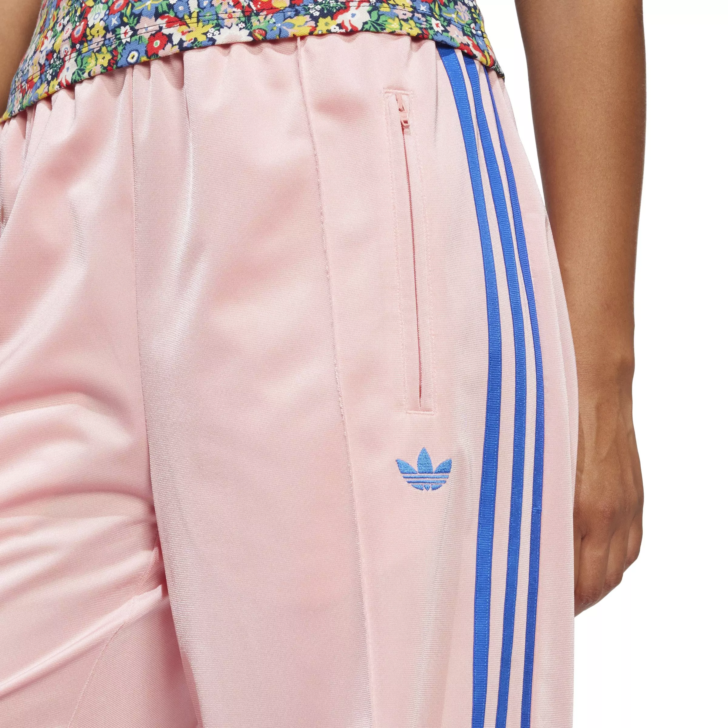 adidas Originals Women's Adicolor Classic Firebird Loose Tracksuit Bottoms -Pink - PINK
